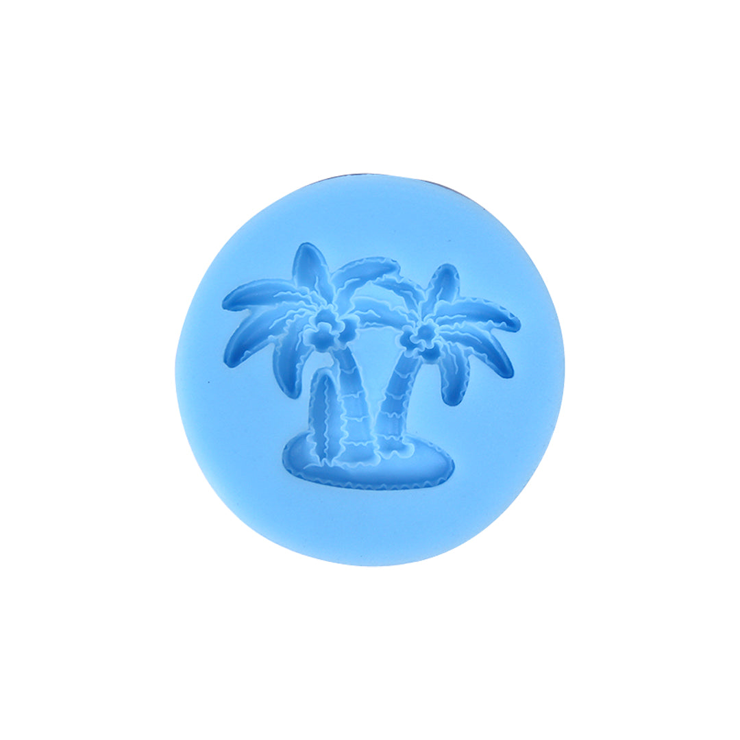 Silicone Mould Palm Island 7cm X 1.1cm Dia 1pc