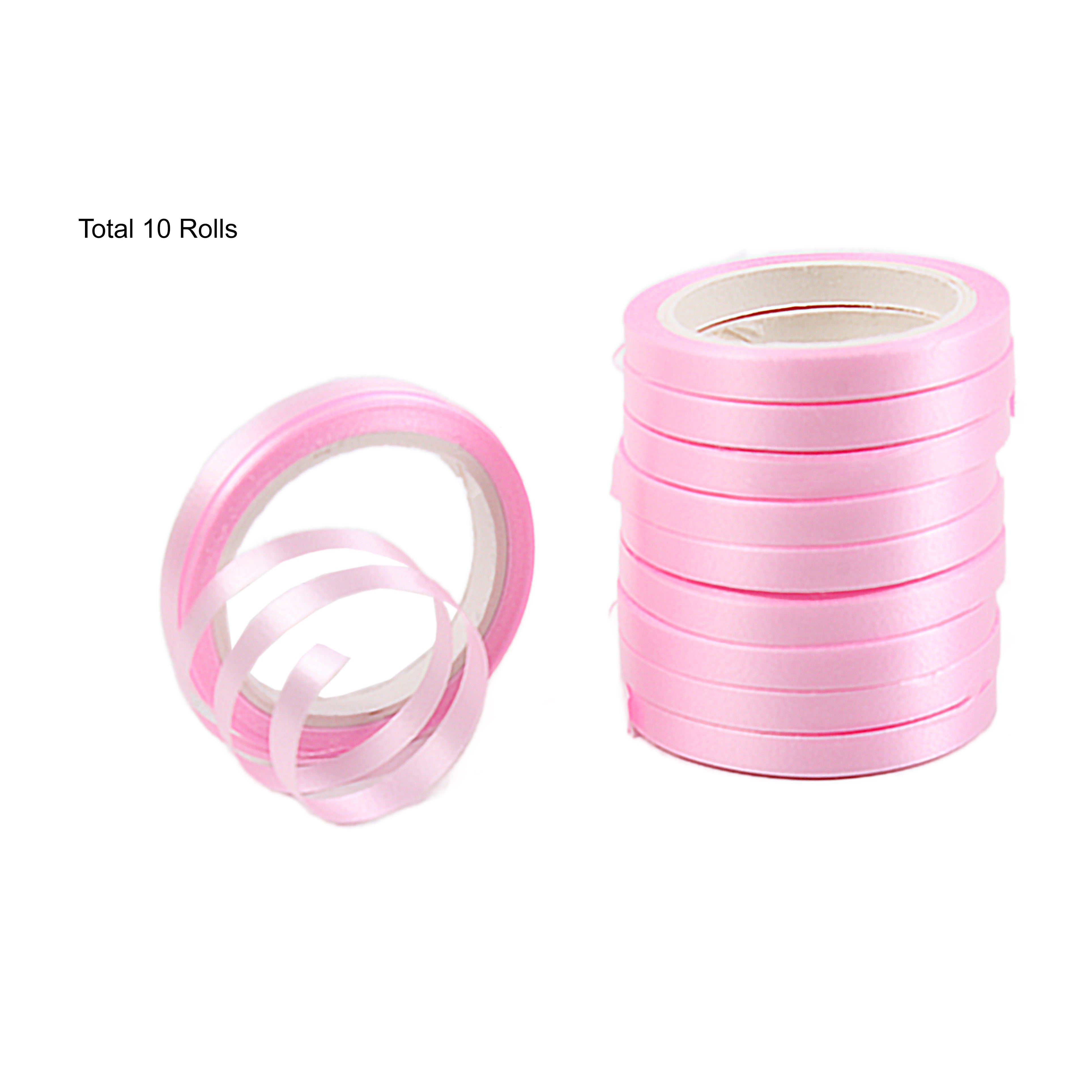 Curling Ribbon For Balloon Decoration 3mm X 3mtr Baby Pink 10pc