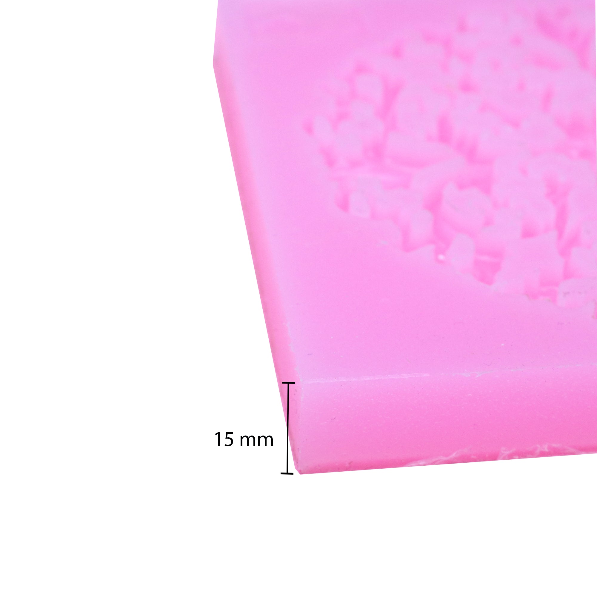 Silicone Mould -Delicate Flora (Width-5.6inch, Length-5.6inch, Depth-15mm), 1pc