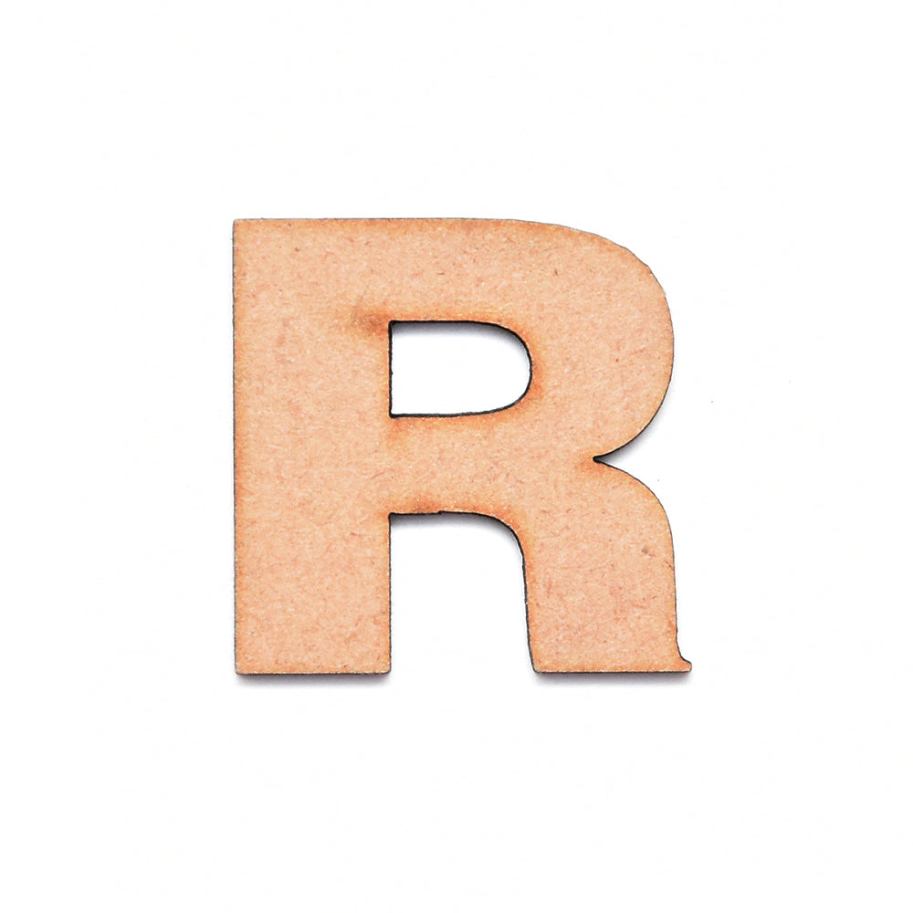 MDF Alphabet Upper Case R 2.5inch 2mm Thick 1pc – Itsy Bitsy