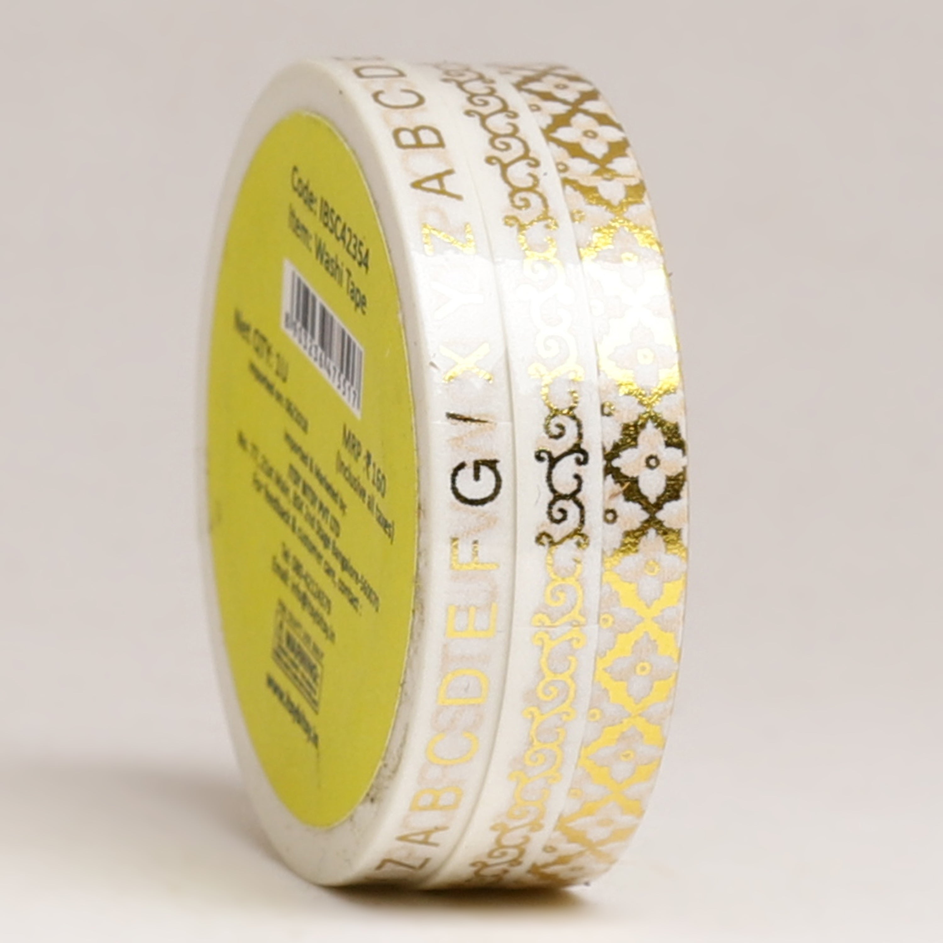 Washi Tape - Alphabets and Patterns, 5mmx10m, 1pc