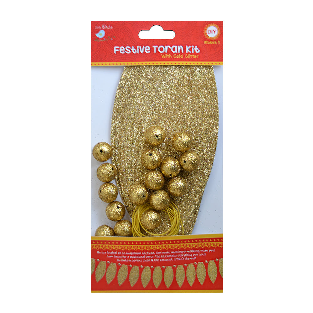 Little Birdie Festive Glittery Golden Toran Kit
