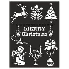 Stencil - Christmas Icons, 18.5X24.5Cm, 1Pc