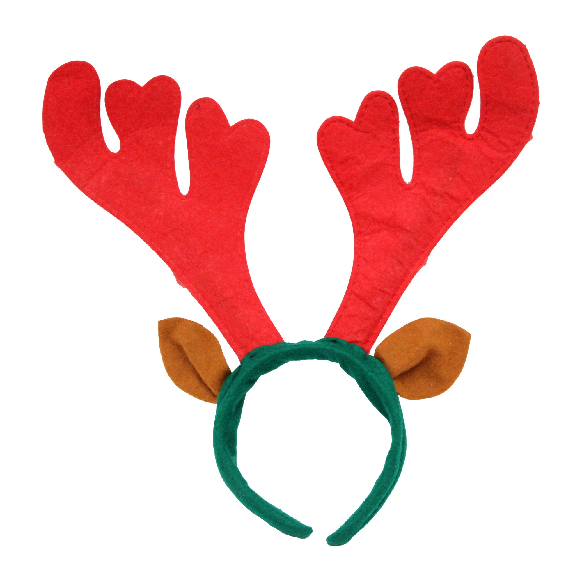 X-Mas Hair Band Reindeer W/Antlers Ear 1Pc