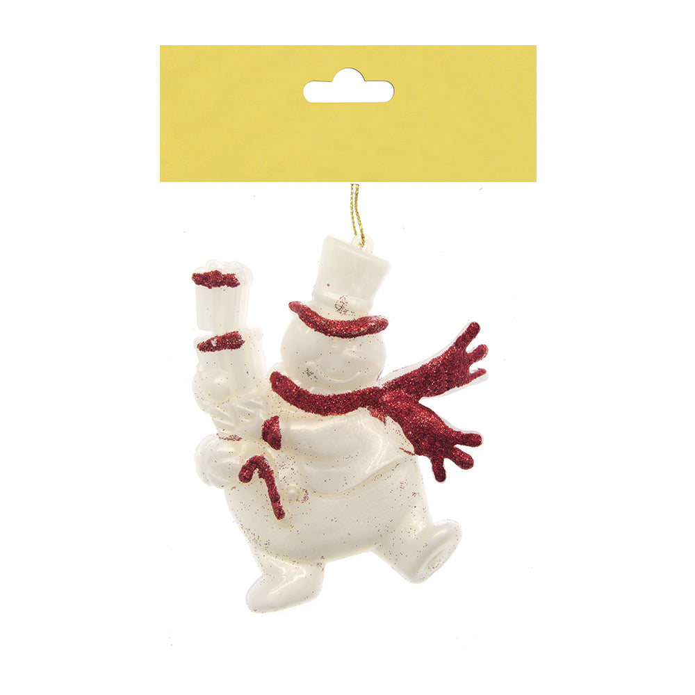 Christmas Decoration Hanging- Snowman Red