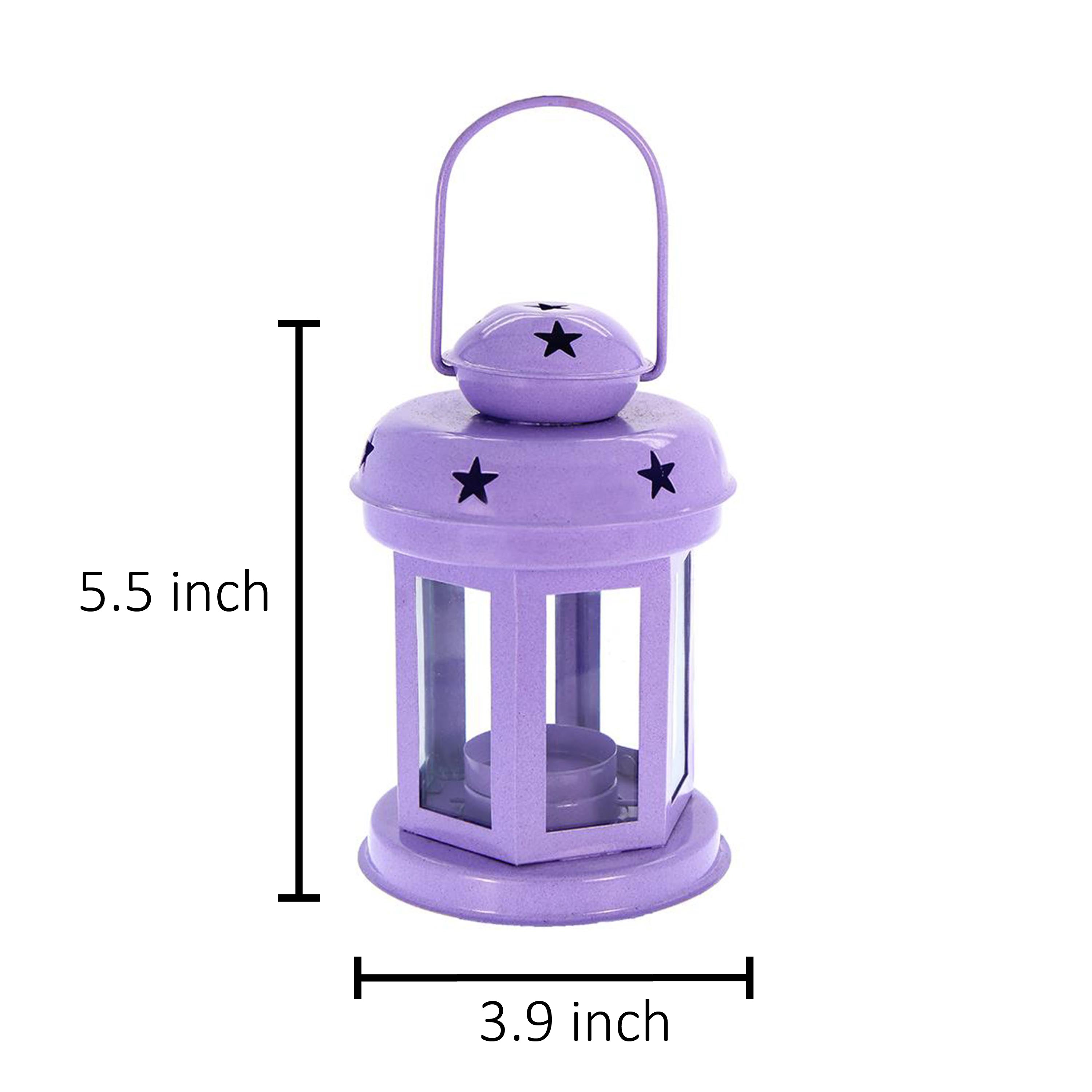 Diwali Metal Lantern -Purple