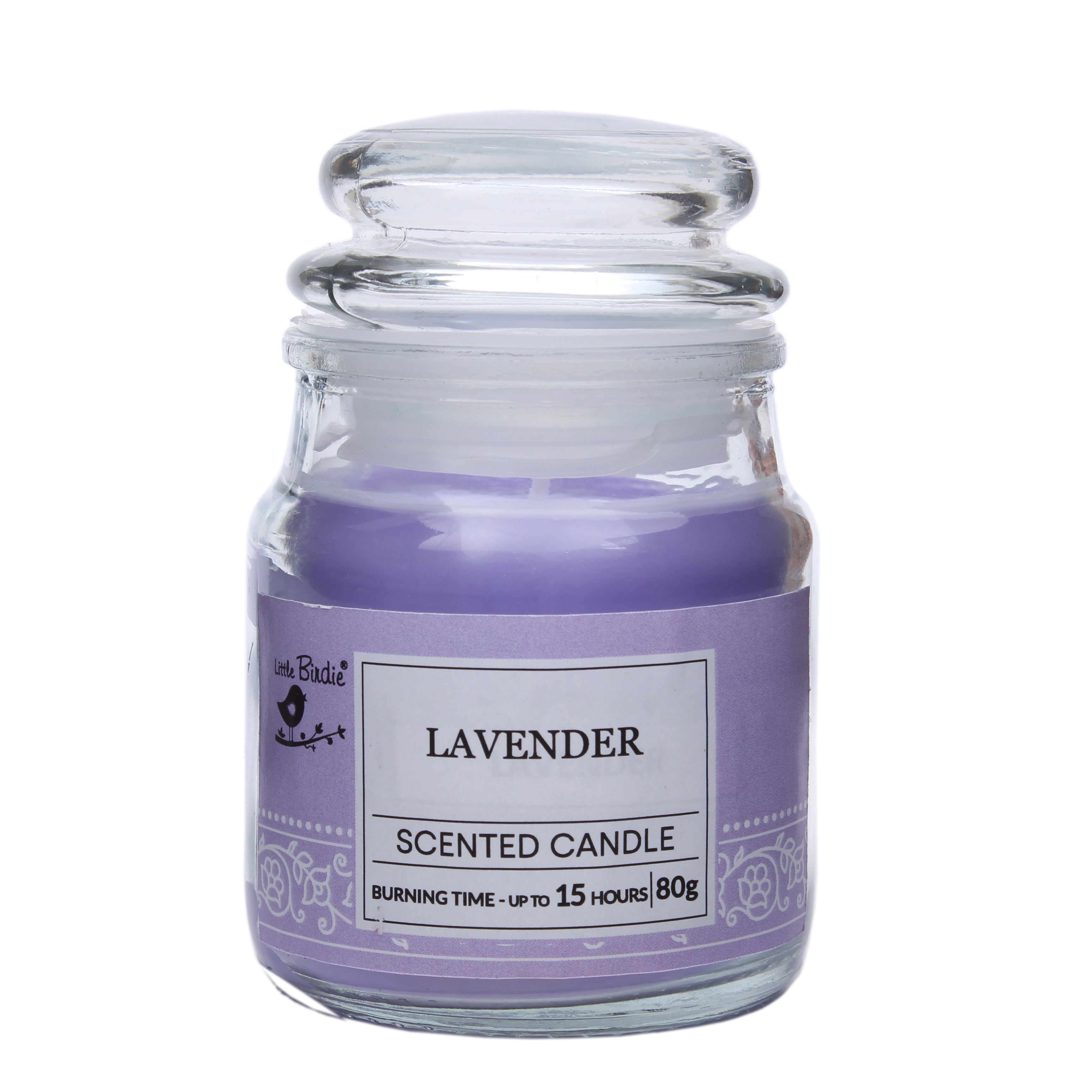 Jar Candle Lavender (12 To 15 Hr Burning Time) 80Grm 1Pc Box Lb