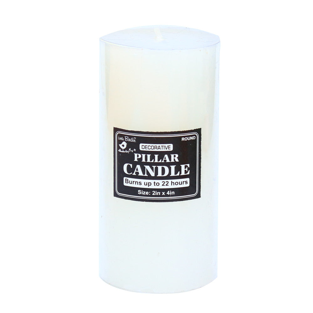 Pillar Candle White-Round 1.8