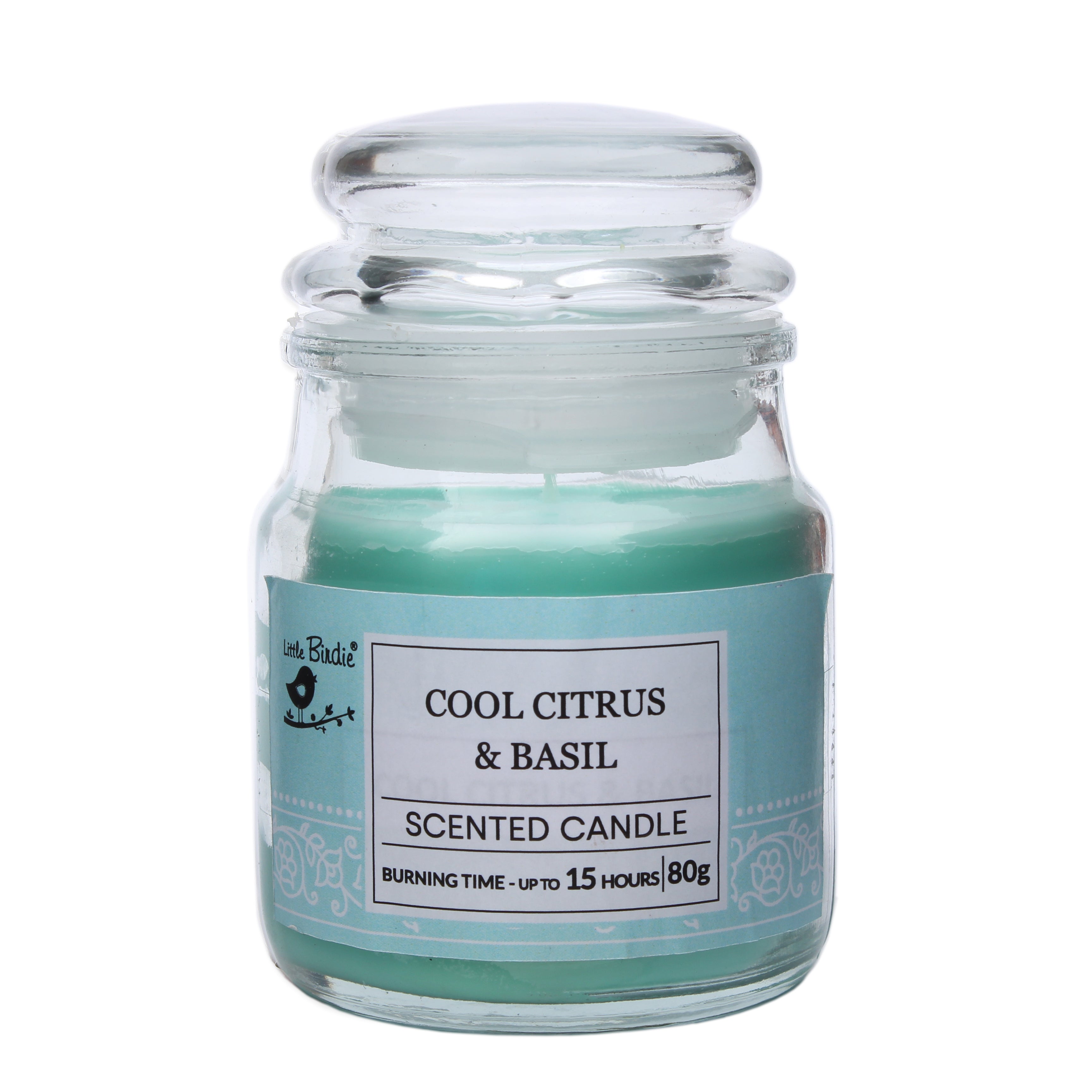 Jar Candle Cool Citrus And Basil (12 To 15 Hr Burning Time) 80Grm 1Pc Box Lb