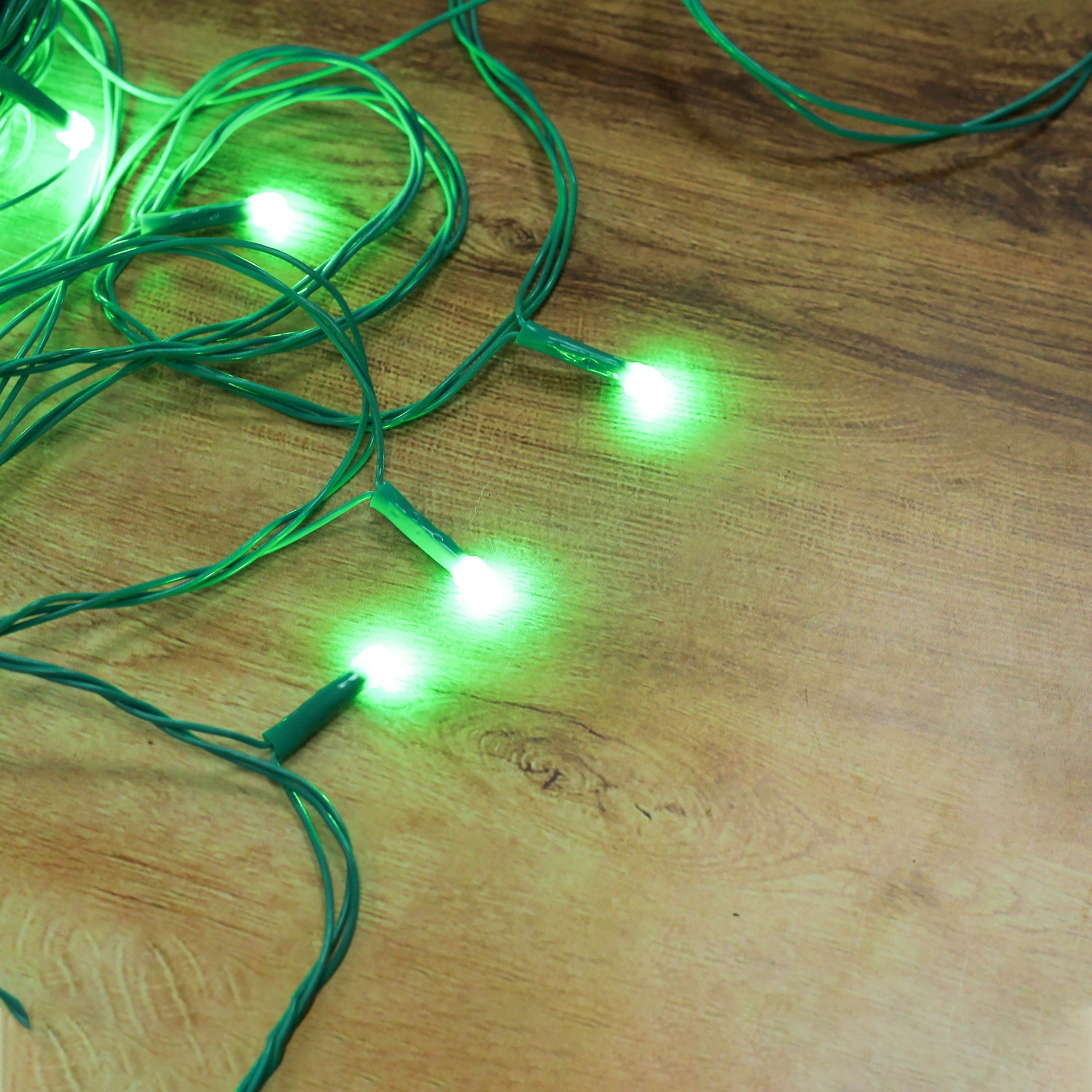 Decorative Pixel Lights 28 Bulbs Green 15mtr