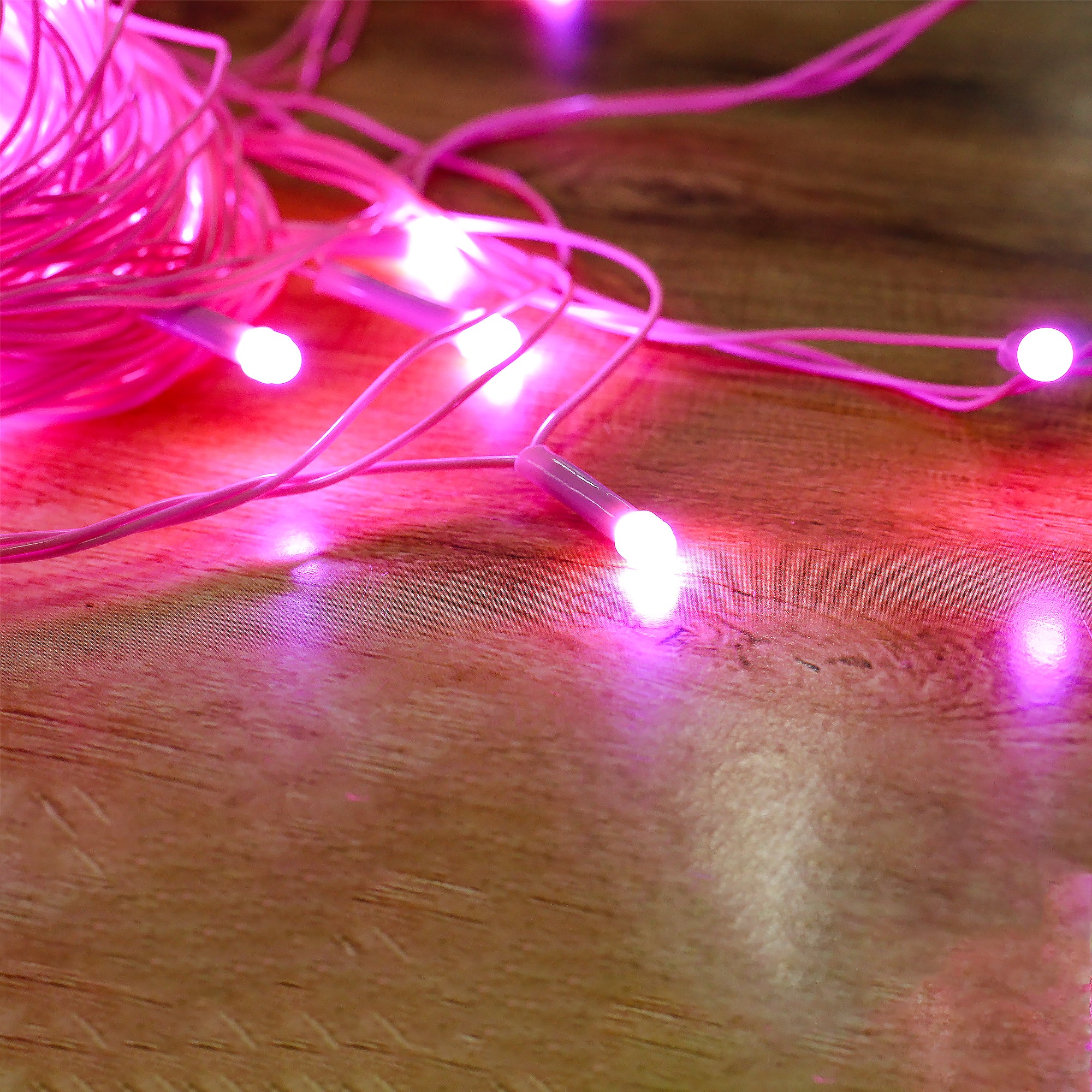 Decorative Pixel Lights 28 Bulbs Pink 15mtr