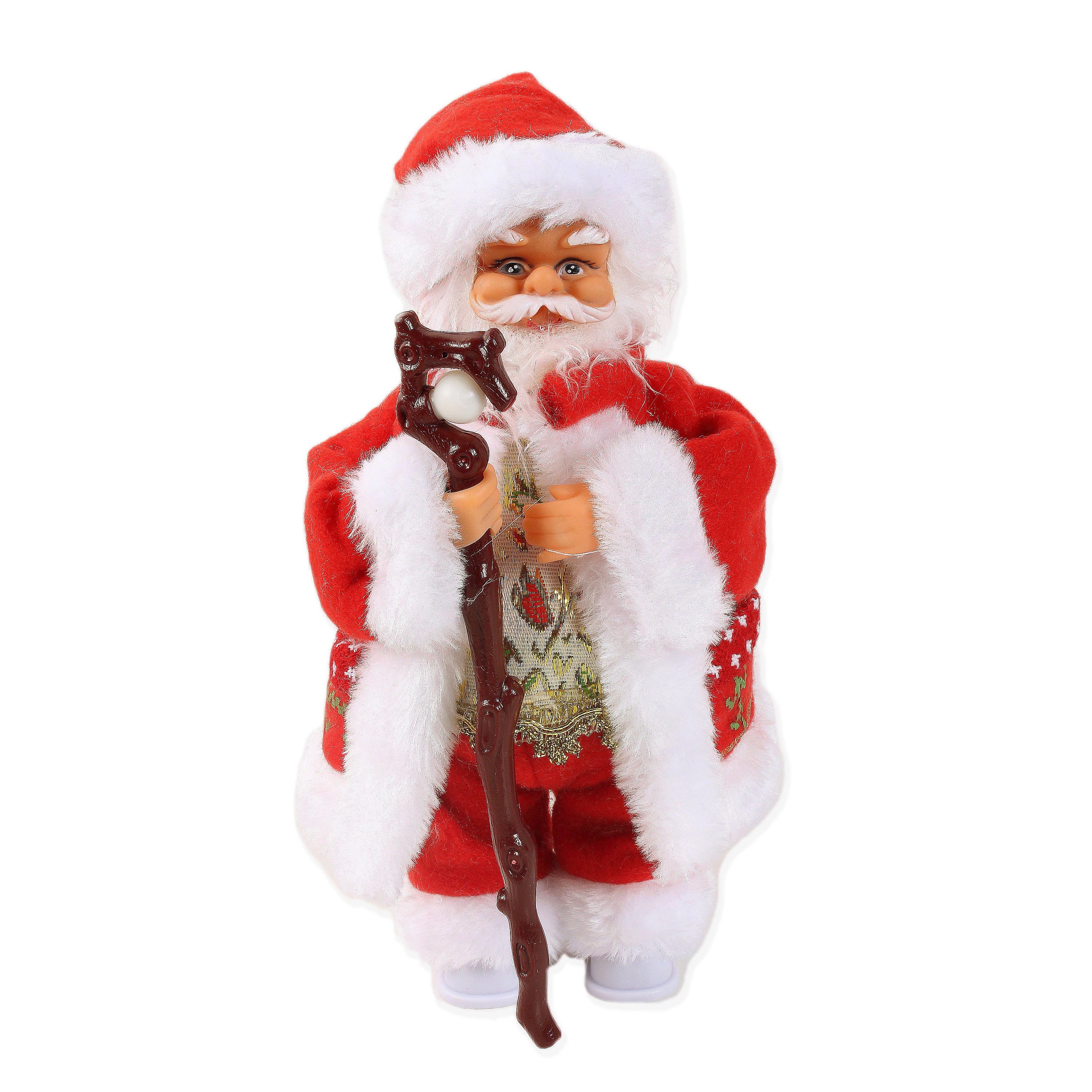 Christmas Toy Musical Santa With Magic Stick 10inch 1pc Box IB