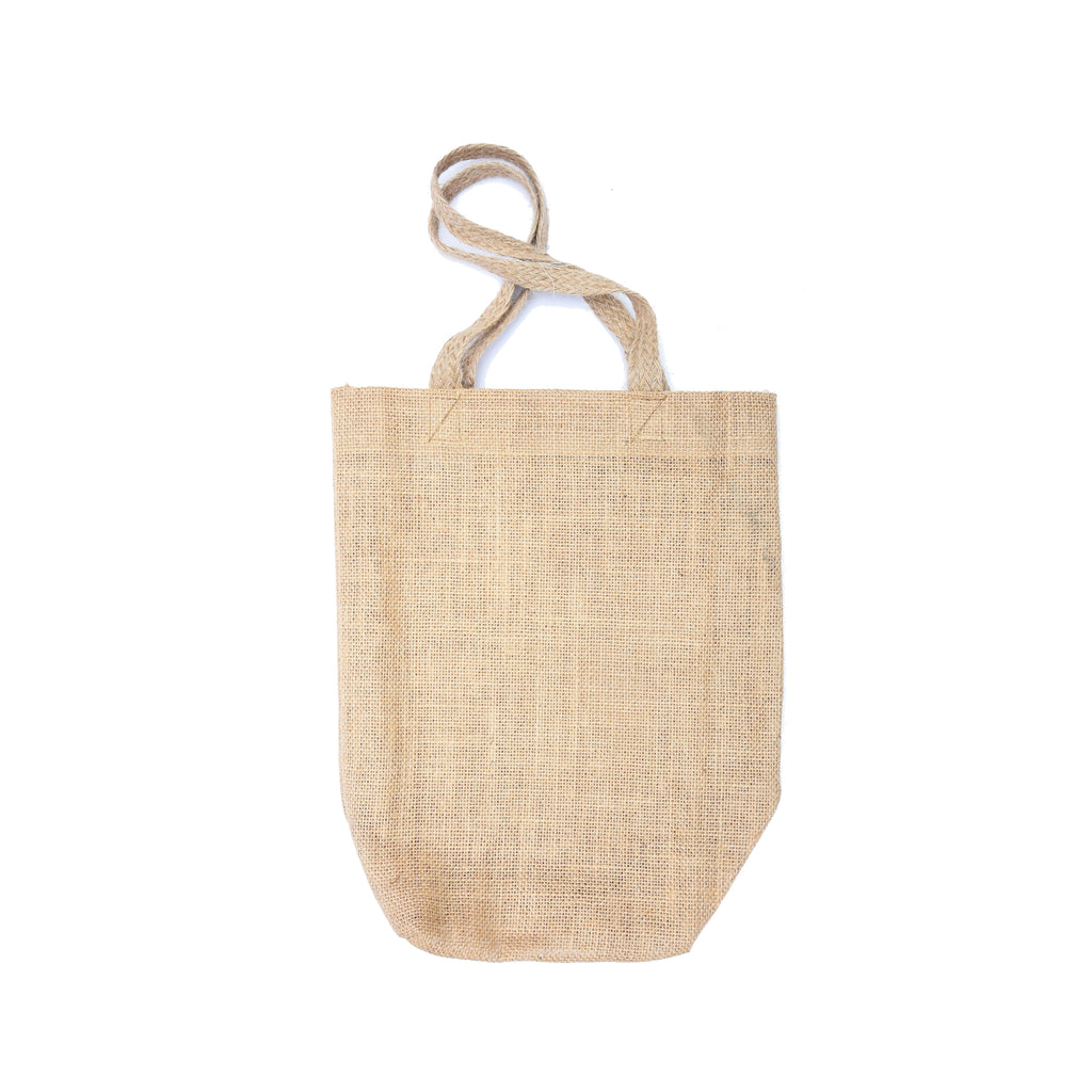 Burlap Tote Bag 10X12 Ni Approx Natural Pc