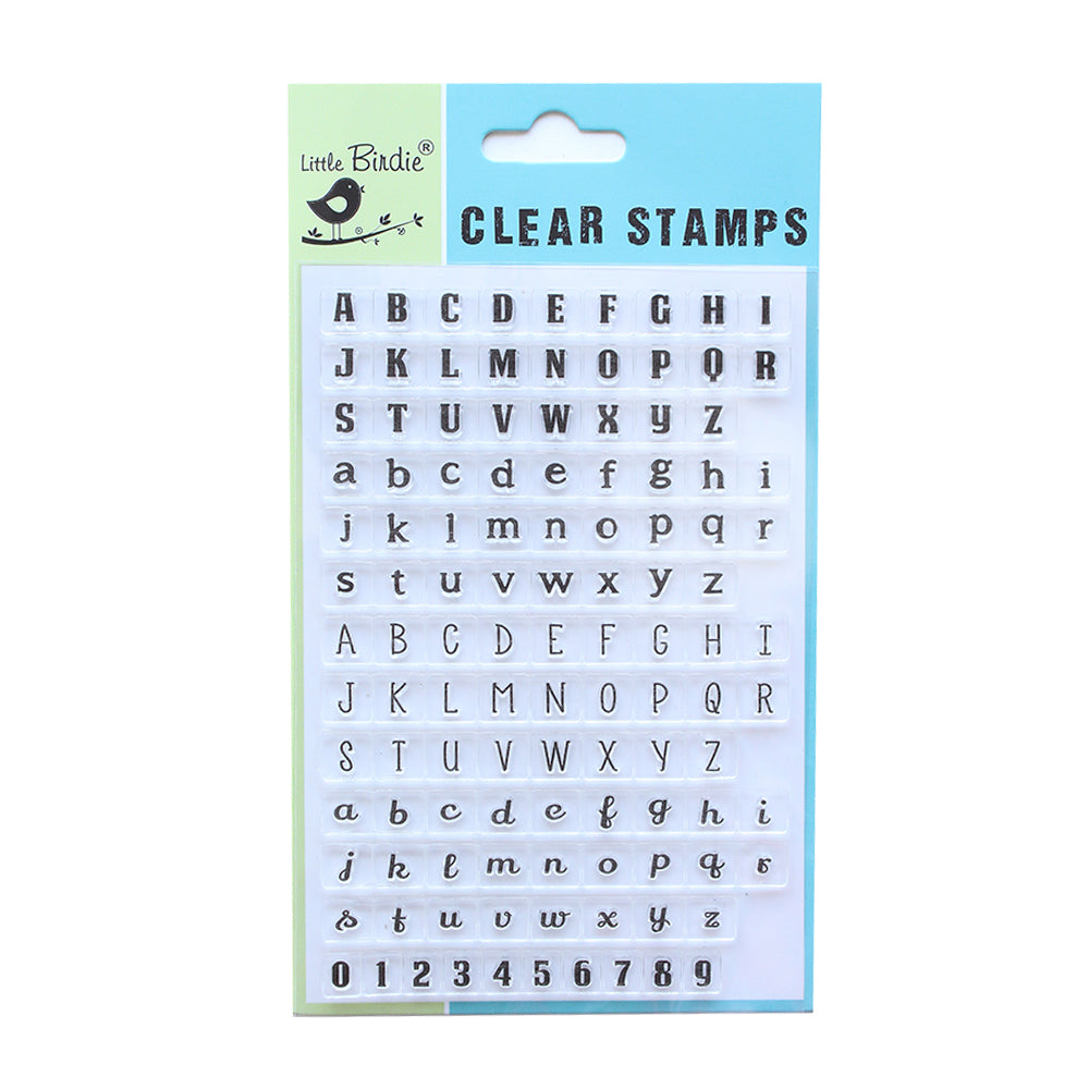 Clear Stamps Teeny Abc`S 4Inch X 6Inch 114Pc Pbci Ib