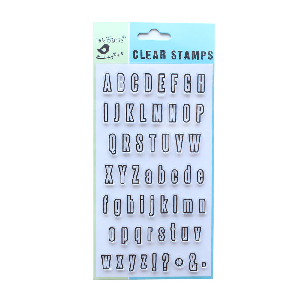 Clear Stamps Alphabets 4Inch X 8Inch 57Pc Pbci Ib
