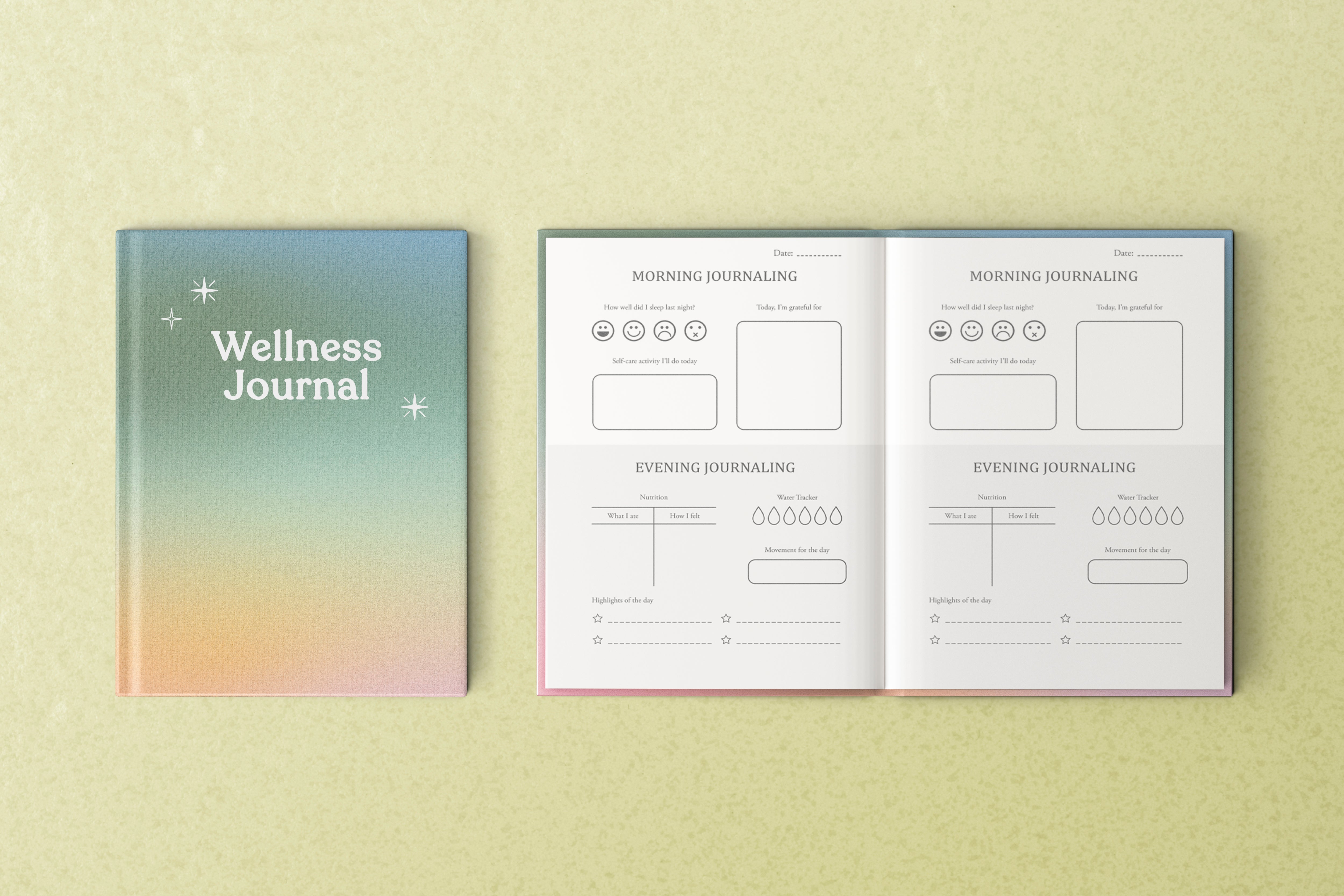 Wellness Journal Rainbow Of Life A5 176Pages Ib