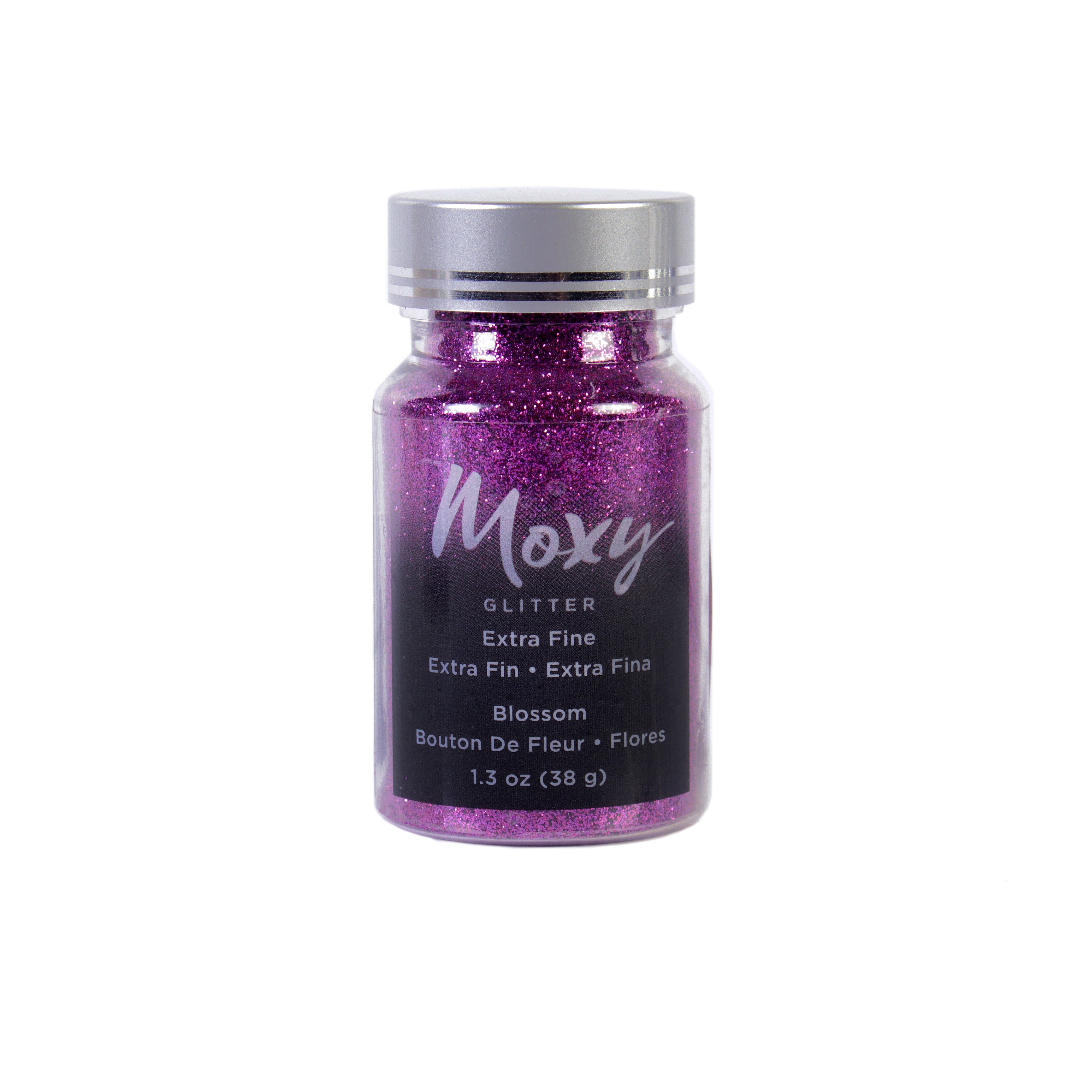 American Craft Moxy Glitter and Embossing Extra Fine Blossom 1.3oz Bottle