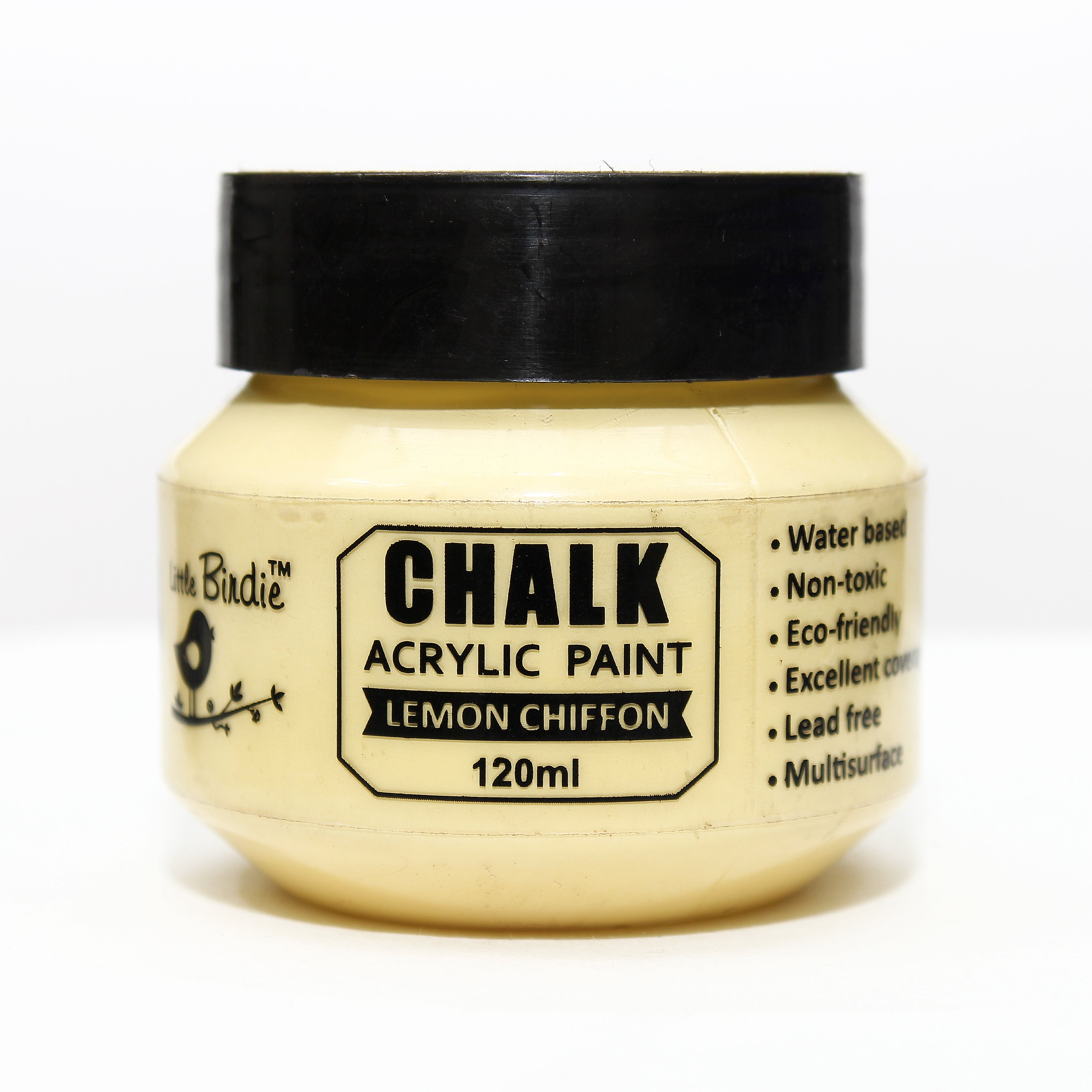 Home Decor Chalk Paint Lemon Chiffon 120ml Bottle