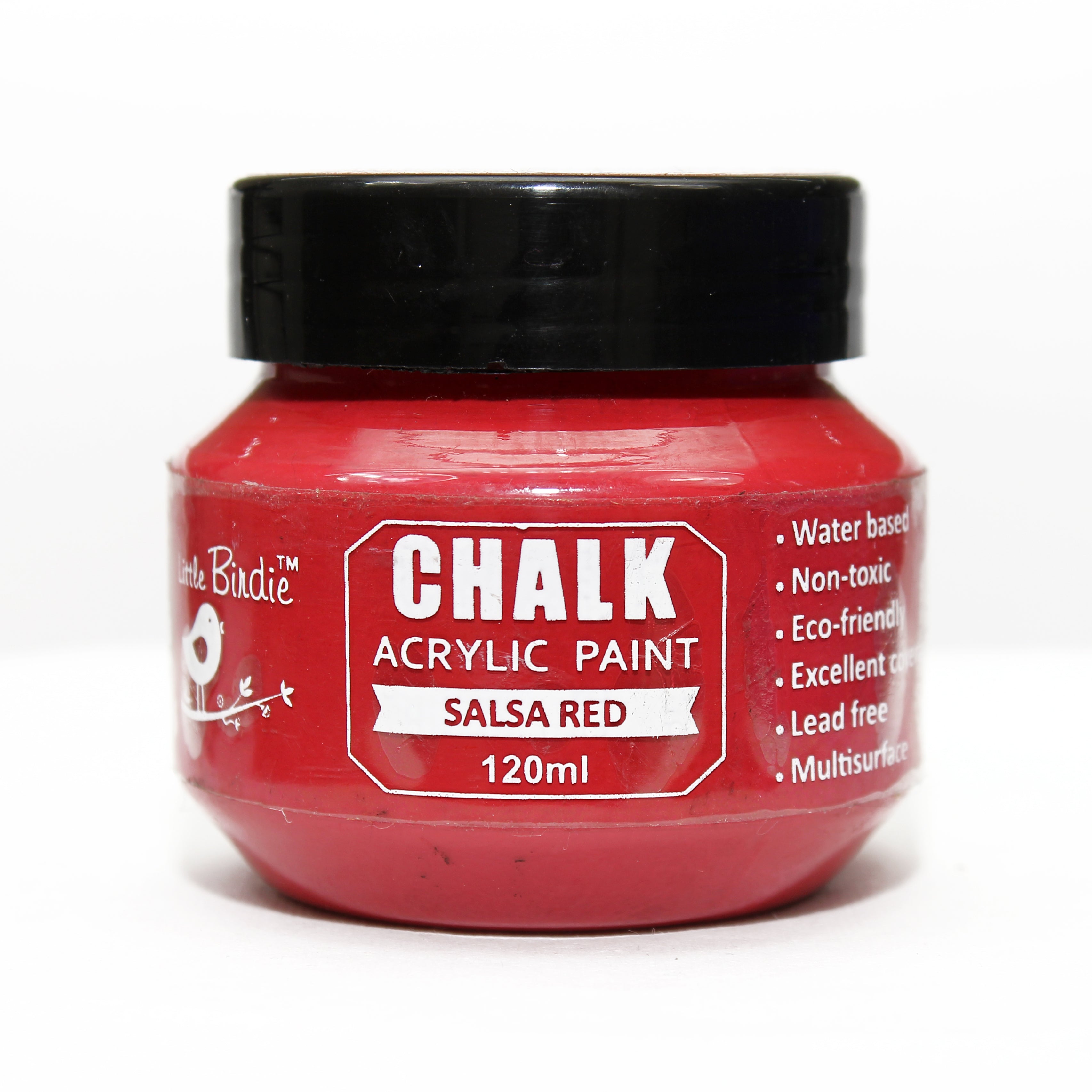 Home Decor Chalk Paint Salsa Red 120ml Bottle