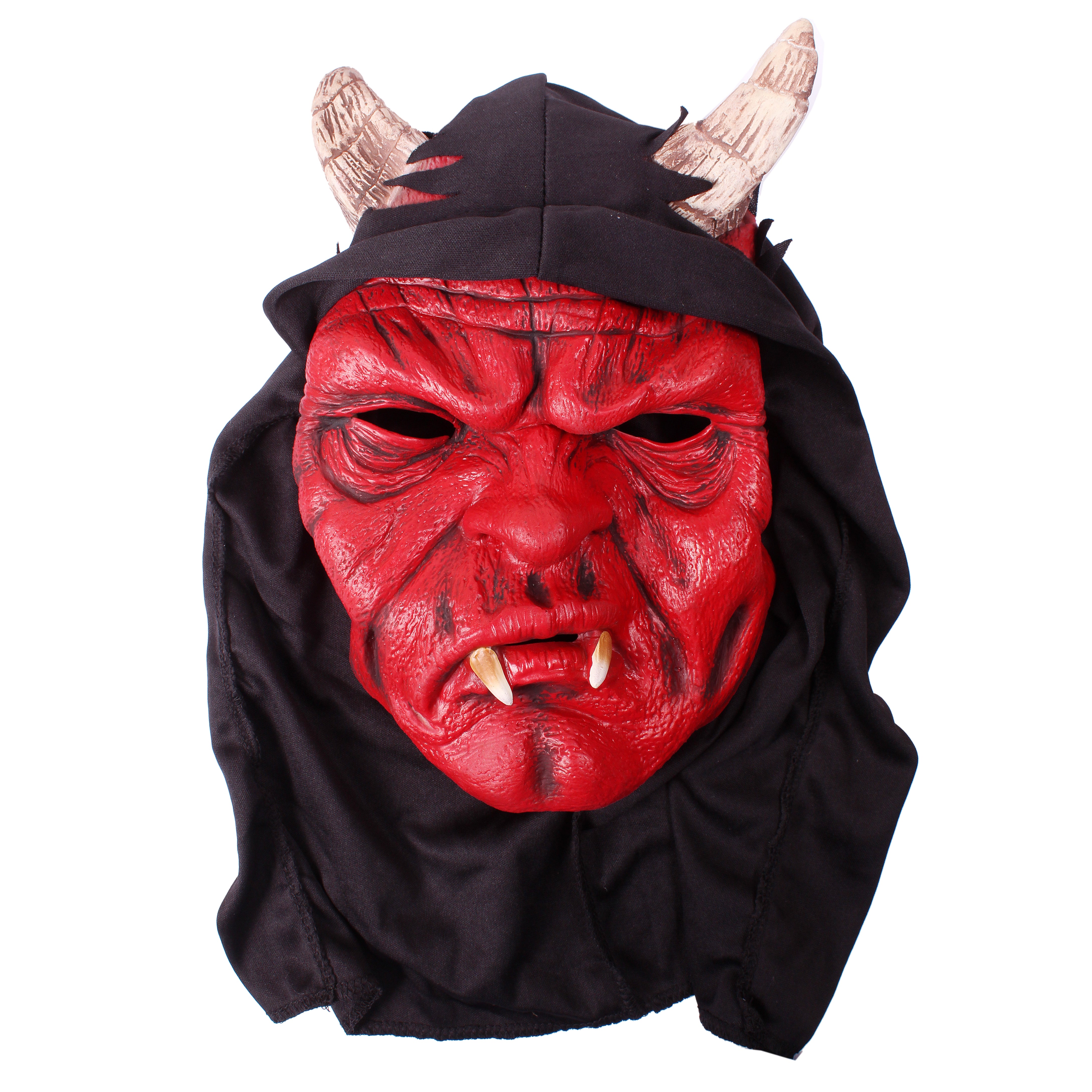 Devil Latex Mask - Red Devil 1pc