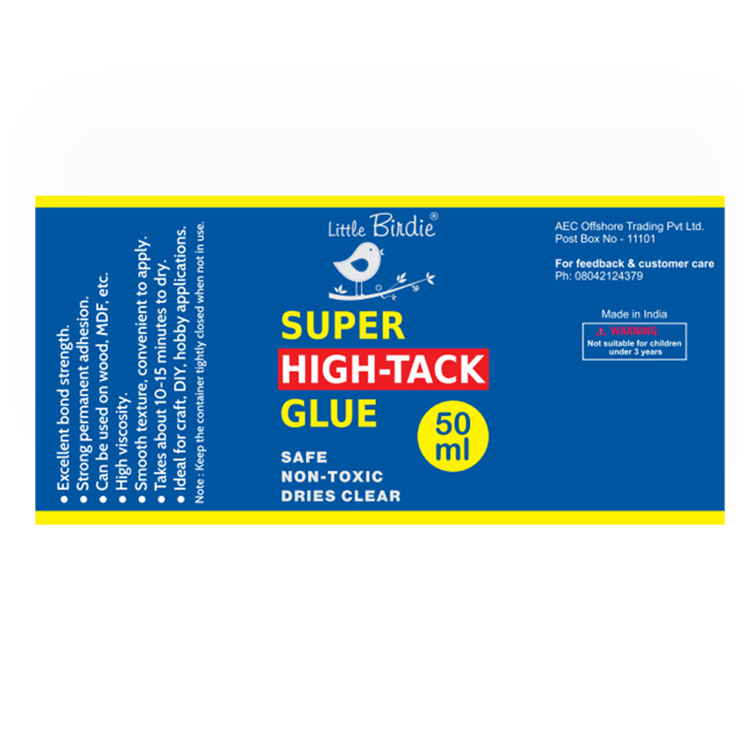 Super Hightack Glue 50ml Squeeze Bottle