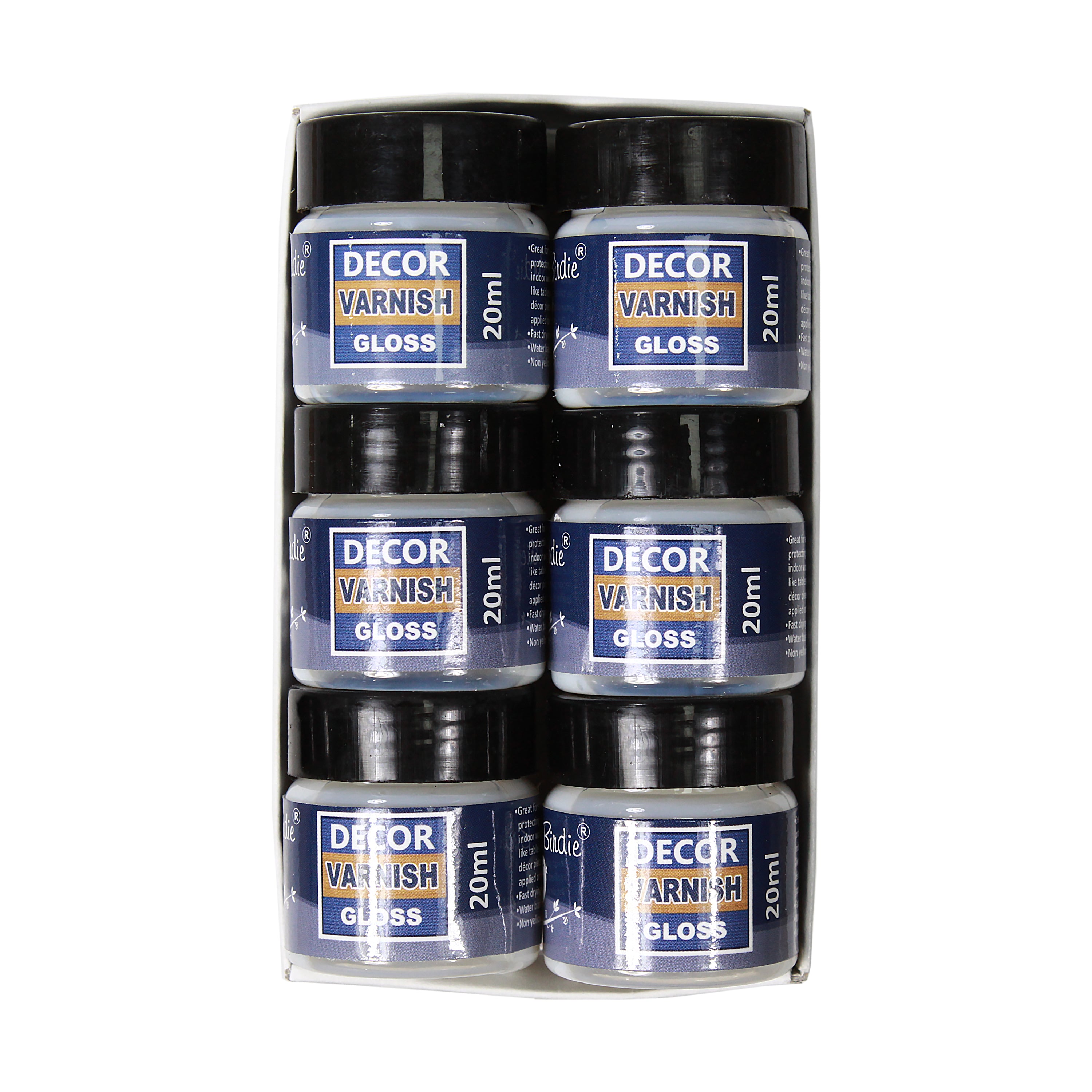 Share Pack Decore Varnish Glossy 6Pc X 20Ml Each Lb