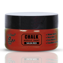 Home Decor Chalk Paint Salsa Red 50ml Bottle