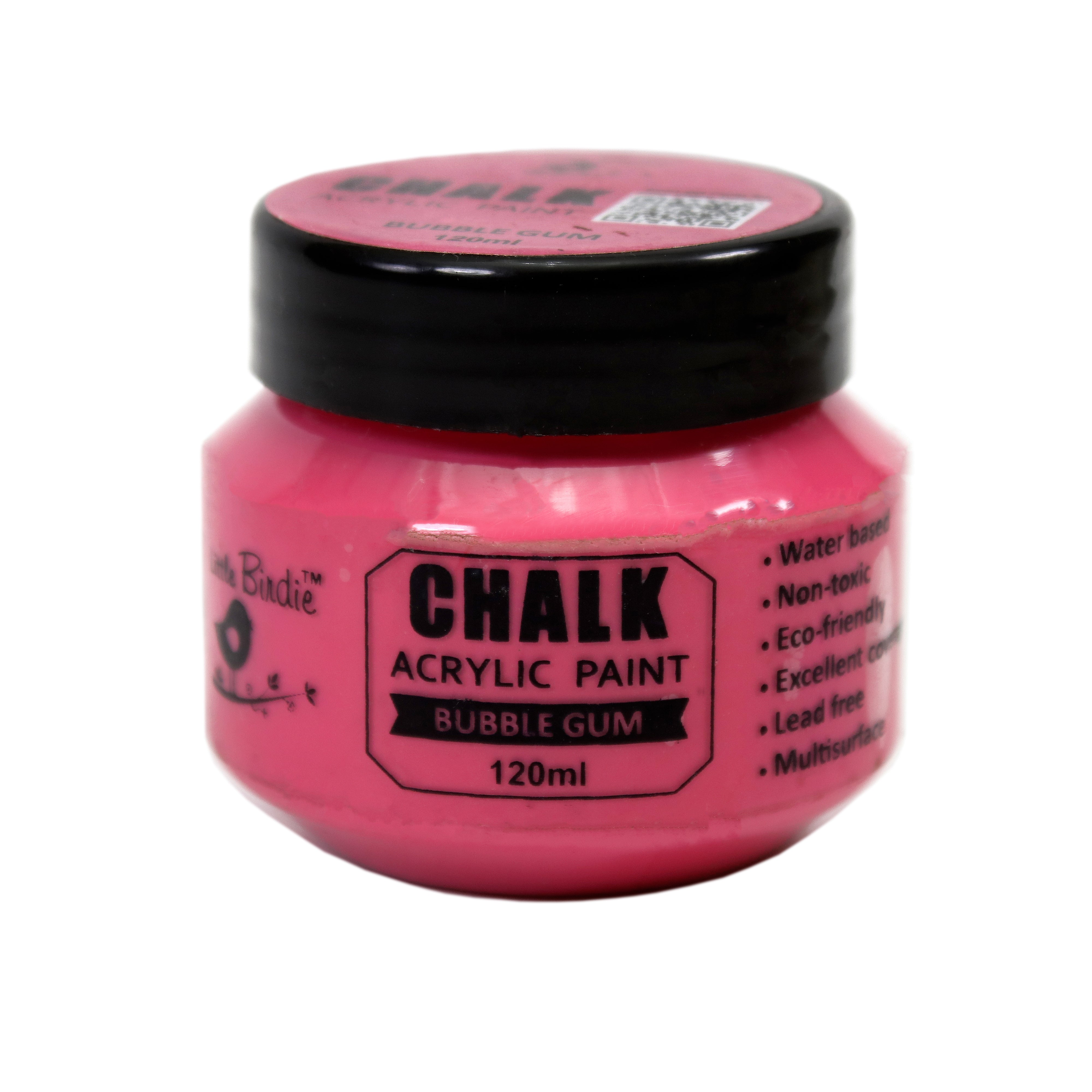 Home Decor Chalk Paint Bubble Gum 120ml Bottle