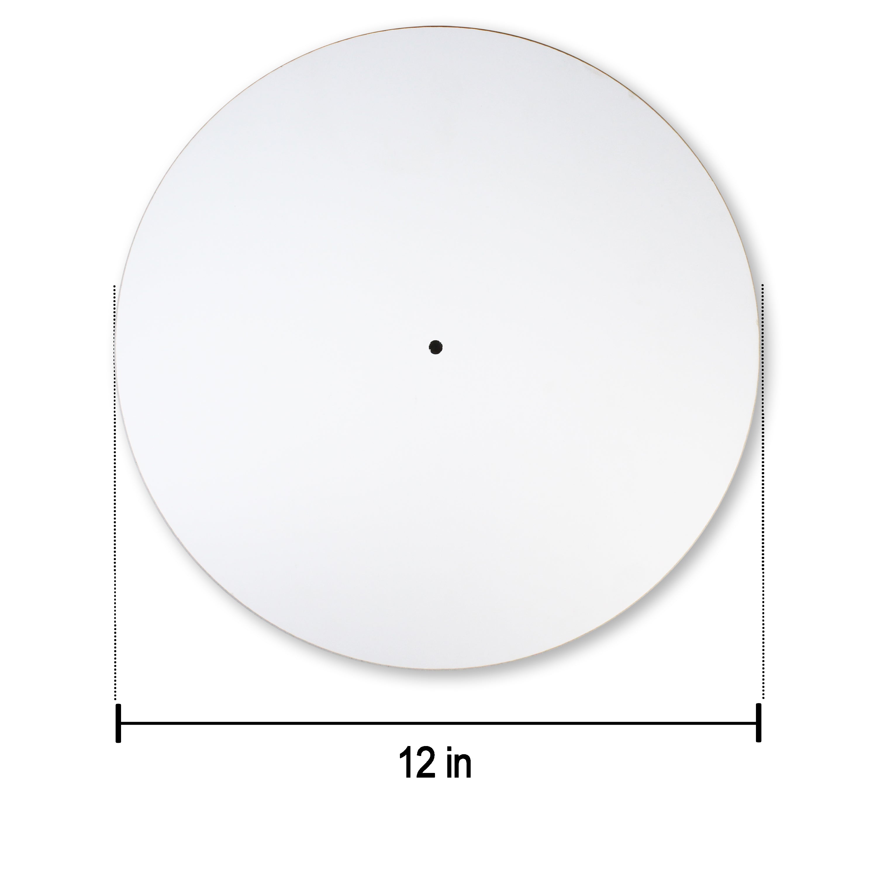 Little Birdie PVC Clock Face Round - White, 12inch Dia, 6mm