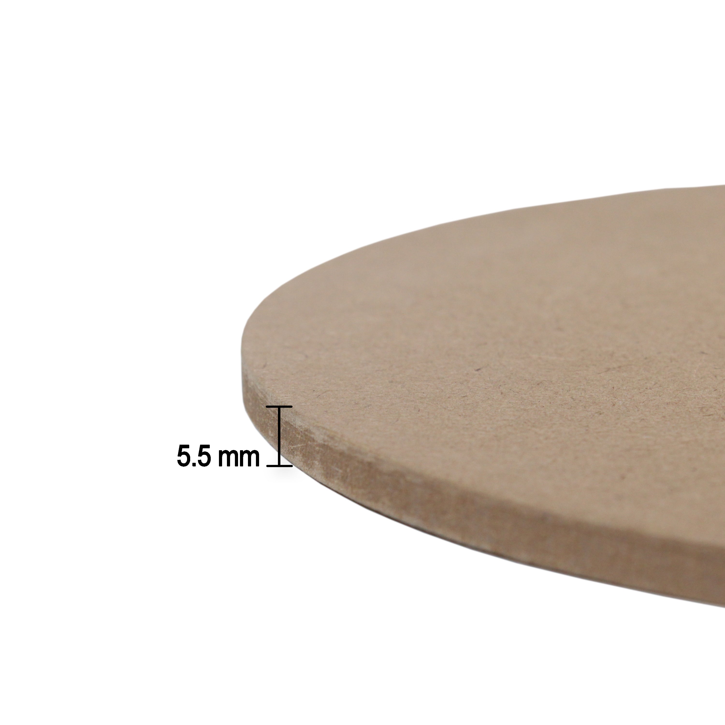 Mdf Clock Face 7Inch Dia 5.5Mm Thick 1Pc Lb