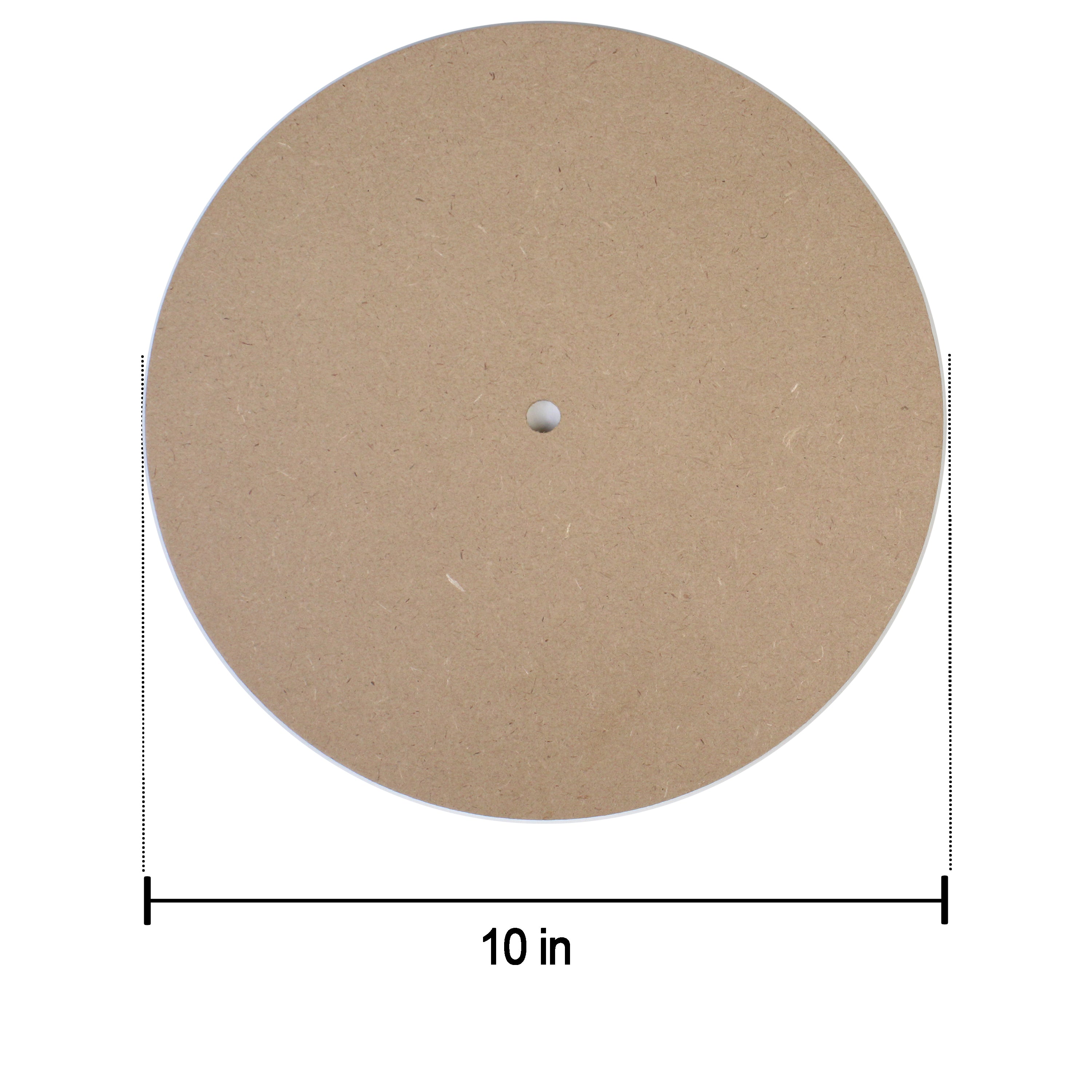 Mdf Clock Face 10Inch Dia 5.5Mm Thick 1Pc Lb