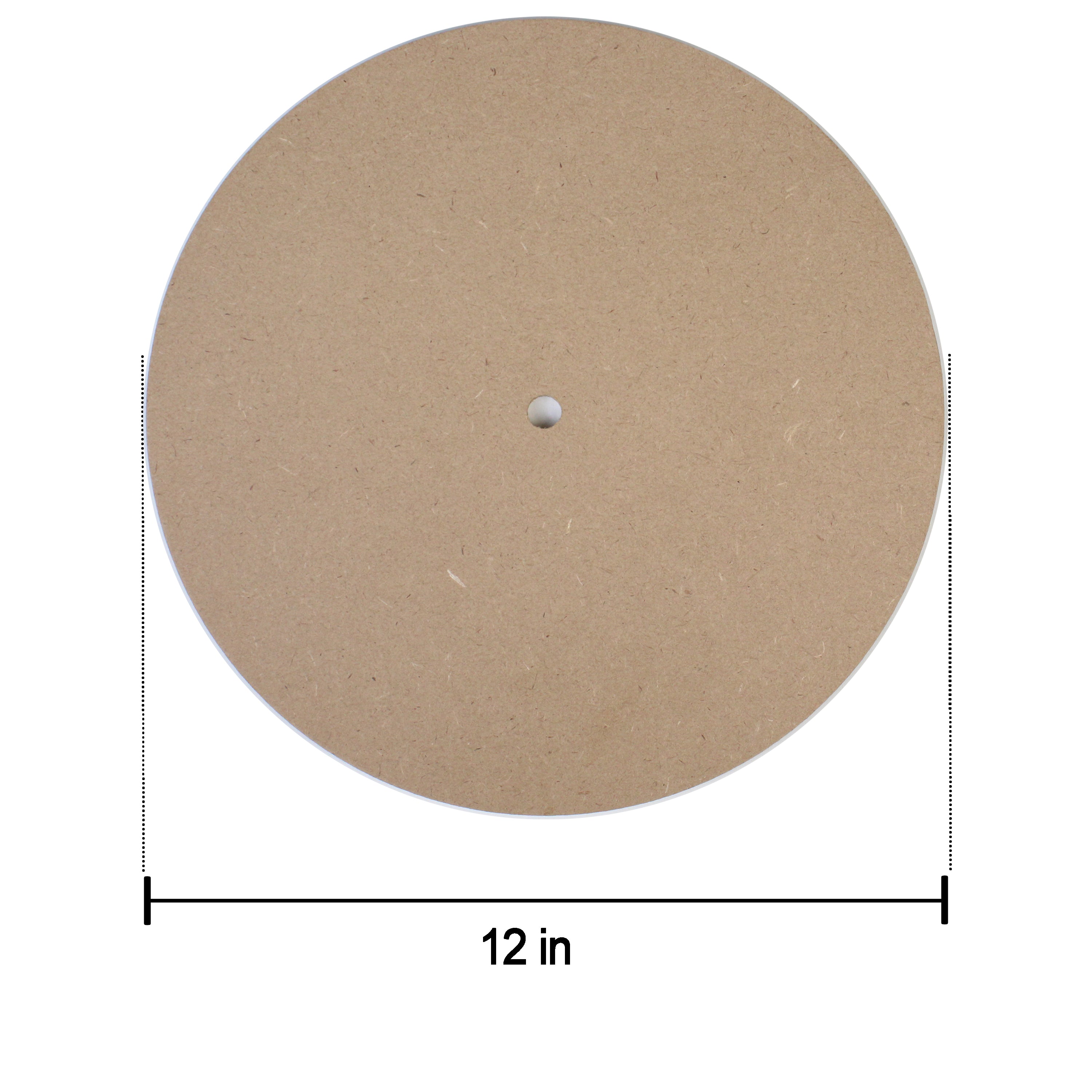 Mdf Clock Face 12Inch Dia 5.5Mm Thick 1Pc Lb