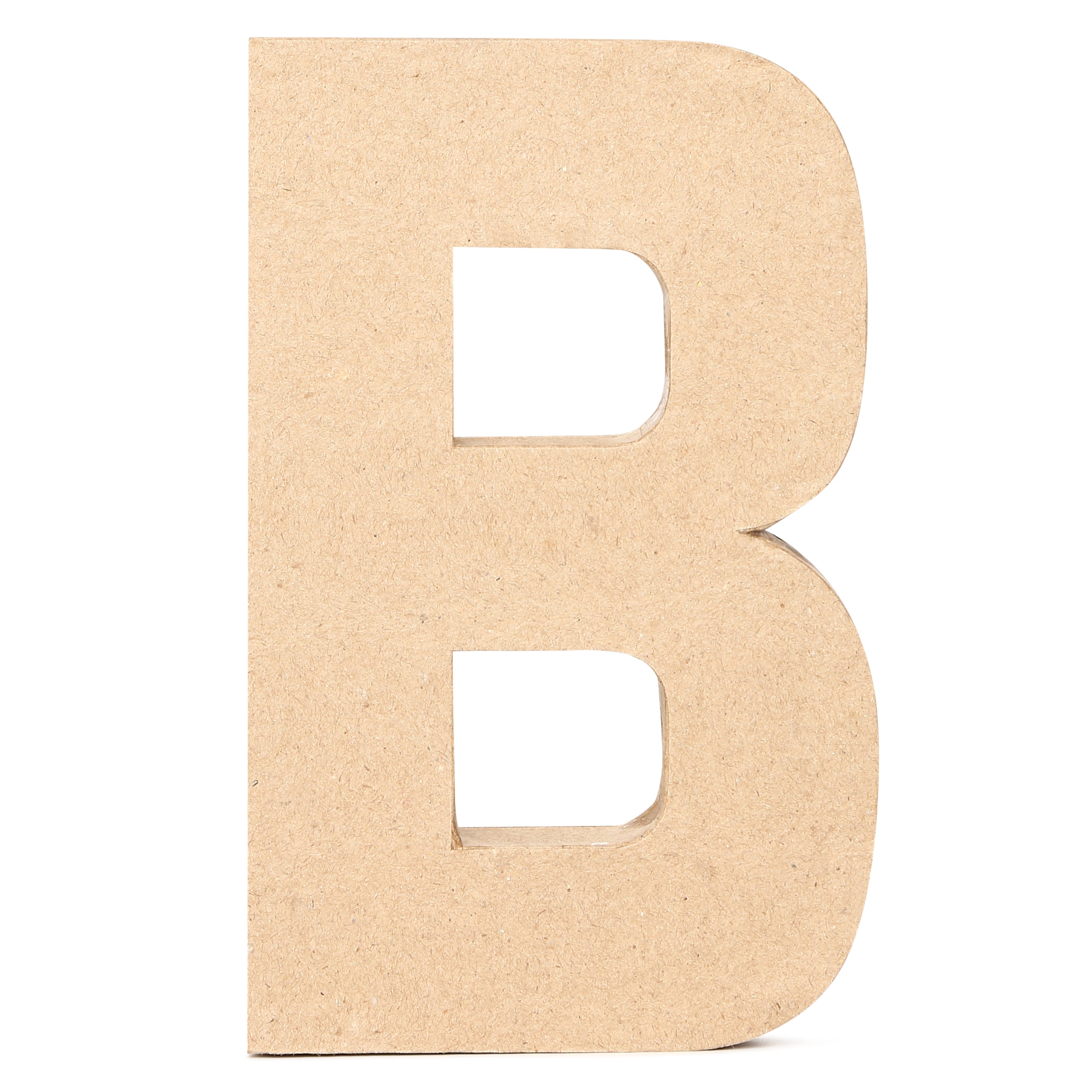 Paper Mache Alphabet B Approx 4.8 X 7.7 X 1.14Inch 1Pc Lb