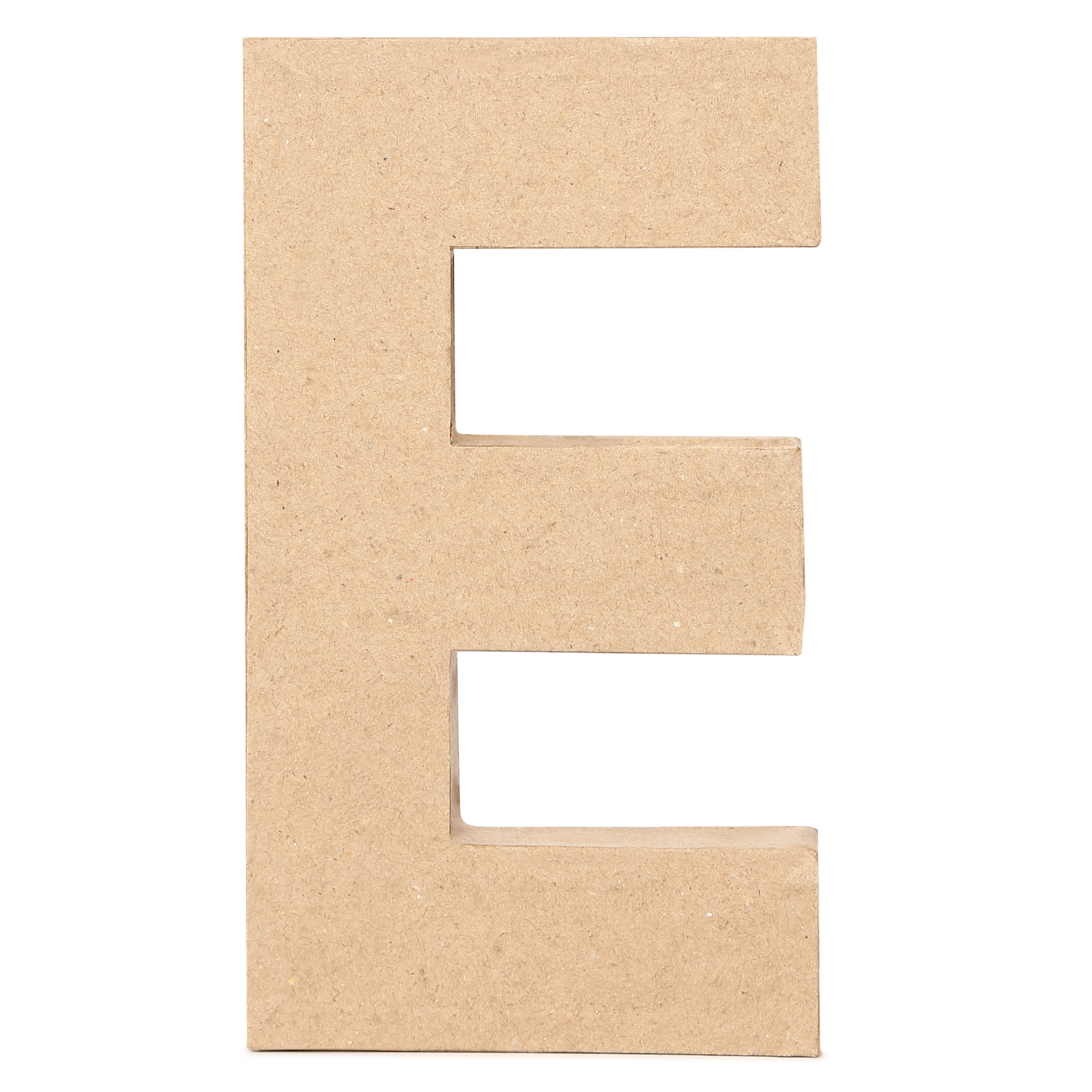 Paper Mache Alphabet E Approx 4.4 X 7.7 X 1.14Inch 1Pc Lb
