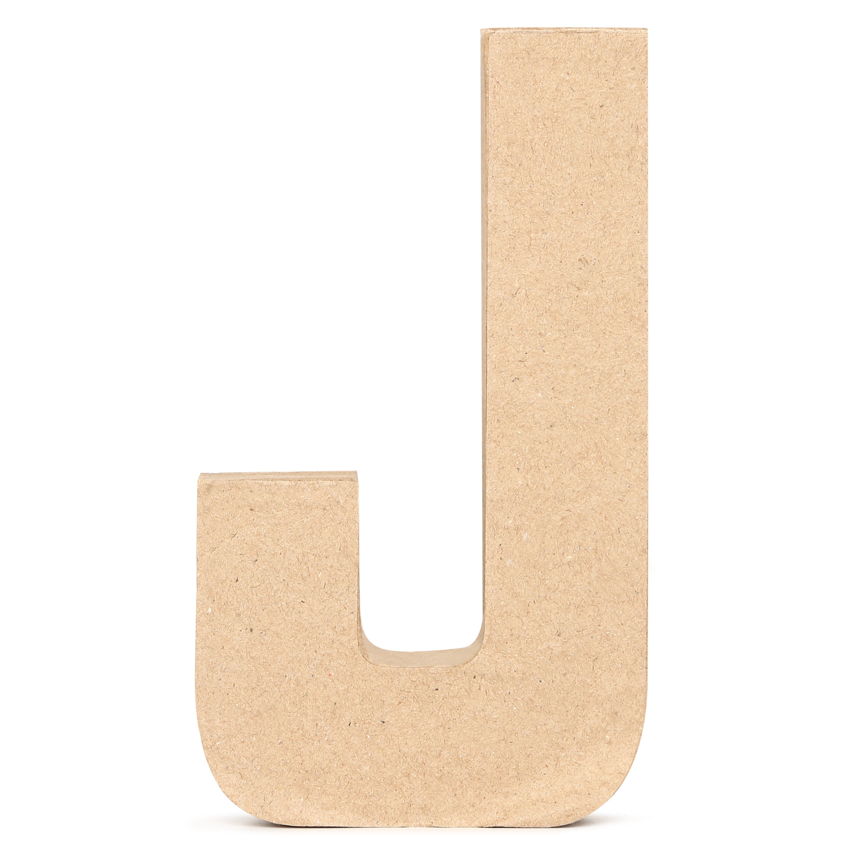 Paper Mache Alphabet J Approx 4.4 X 7.7 X 1.14Inch 1Pc Lb