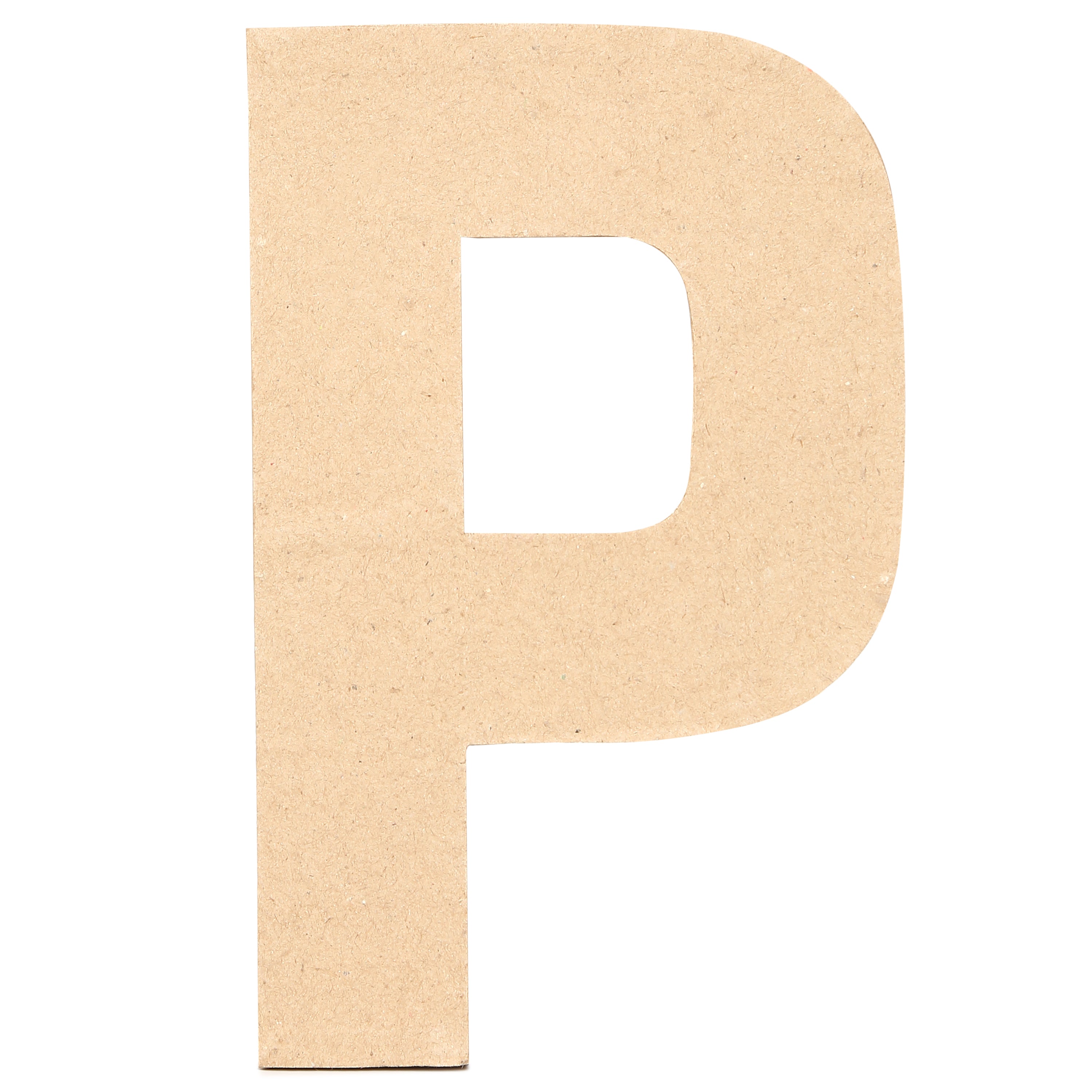 Paper Mache Alphabet P Approx 4.9 X 7.7 X 1.14Inch 1Pc Lb