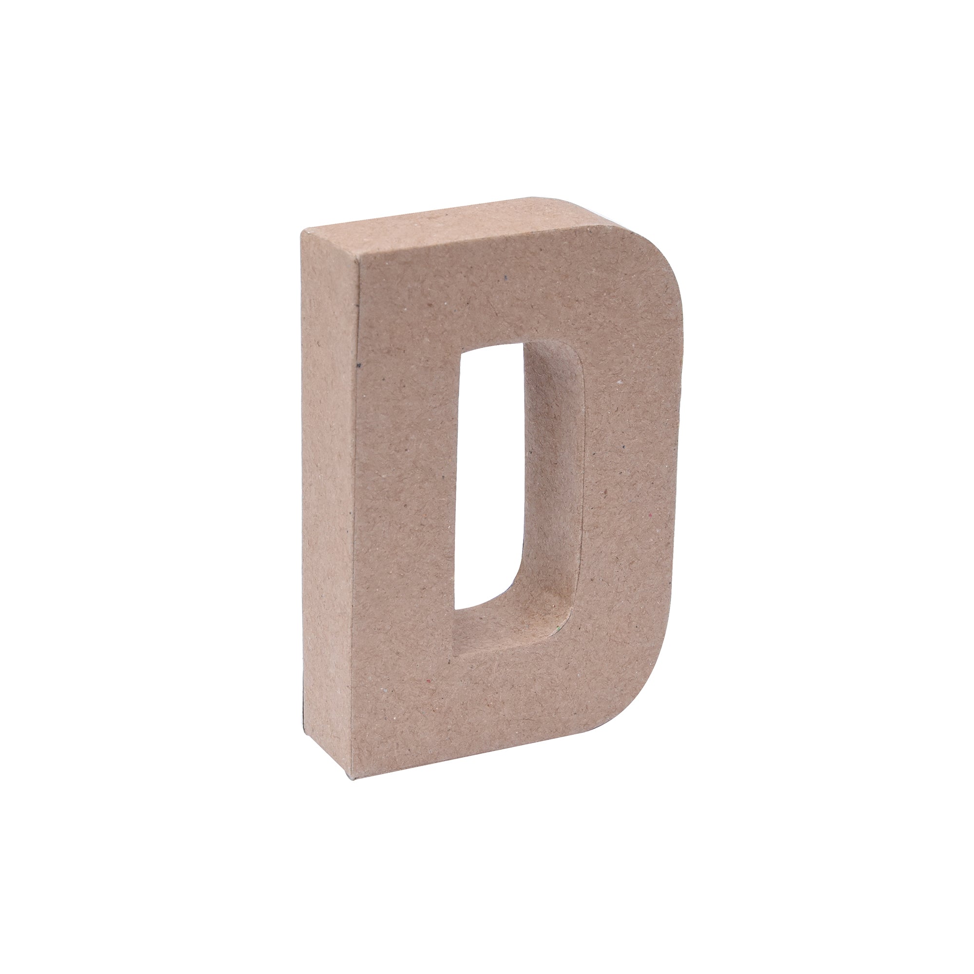 Paper Mache Alphabet D Approx 2.6 X 4 X 0.78Inch 1Pc Lb