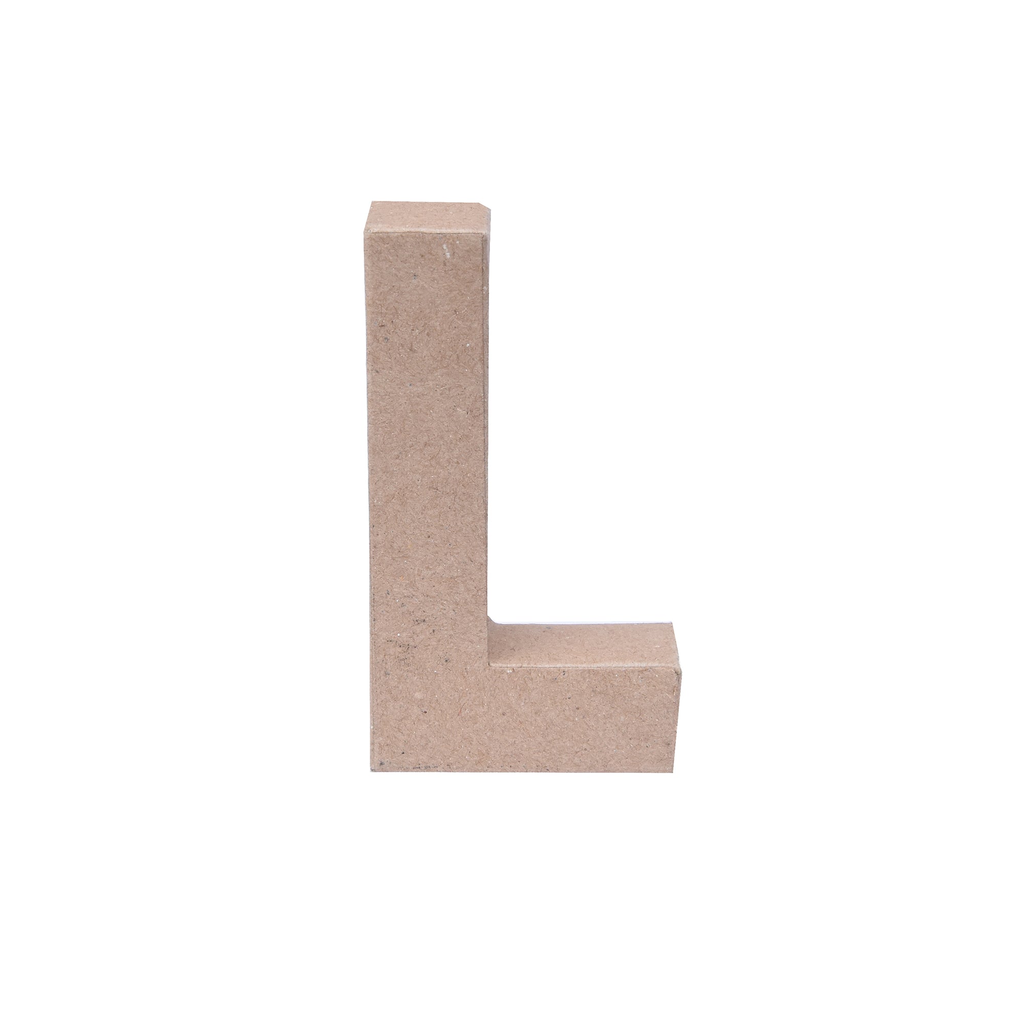 Paper Mache Alphabet L Approx 2.1 X 4 X 0.78Inch 1Pc Lb