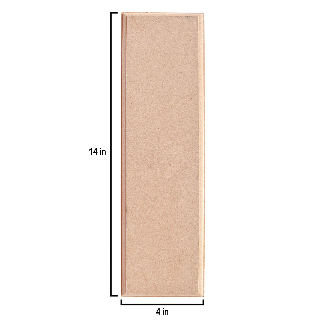 Mdf Designer Blank Rectangle 14 X 4Inch 12Mm Thick 1Pc Lb