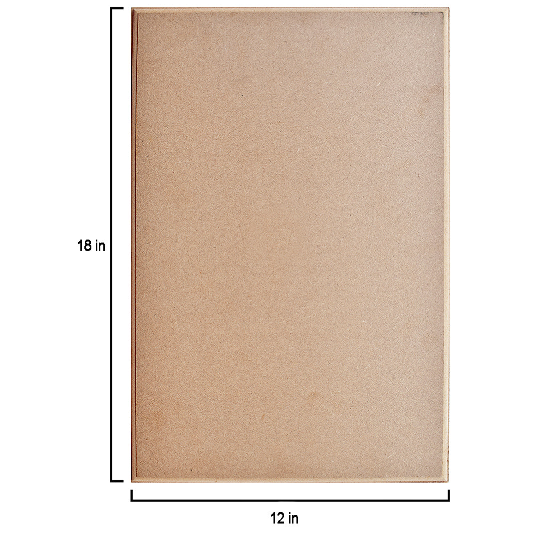 Mdf Designer Blank Rectangle 12 X 18Inch 12Mm Thick 1Pc Lb