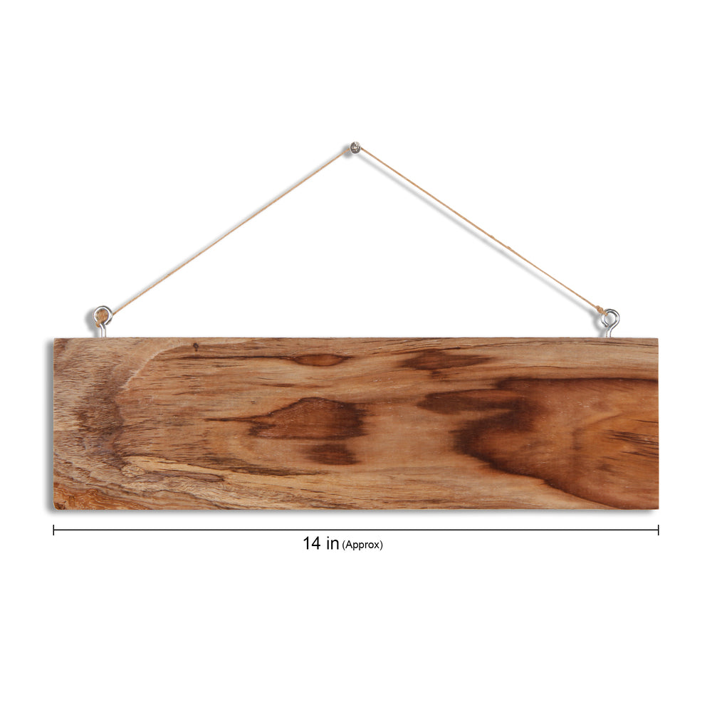 Teak Wood Rustic Hanging Panel 14 inch 1PC