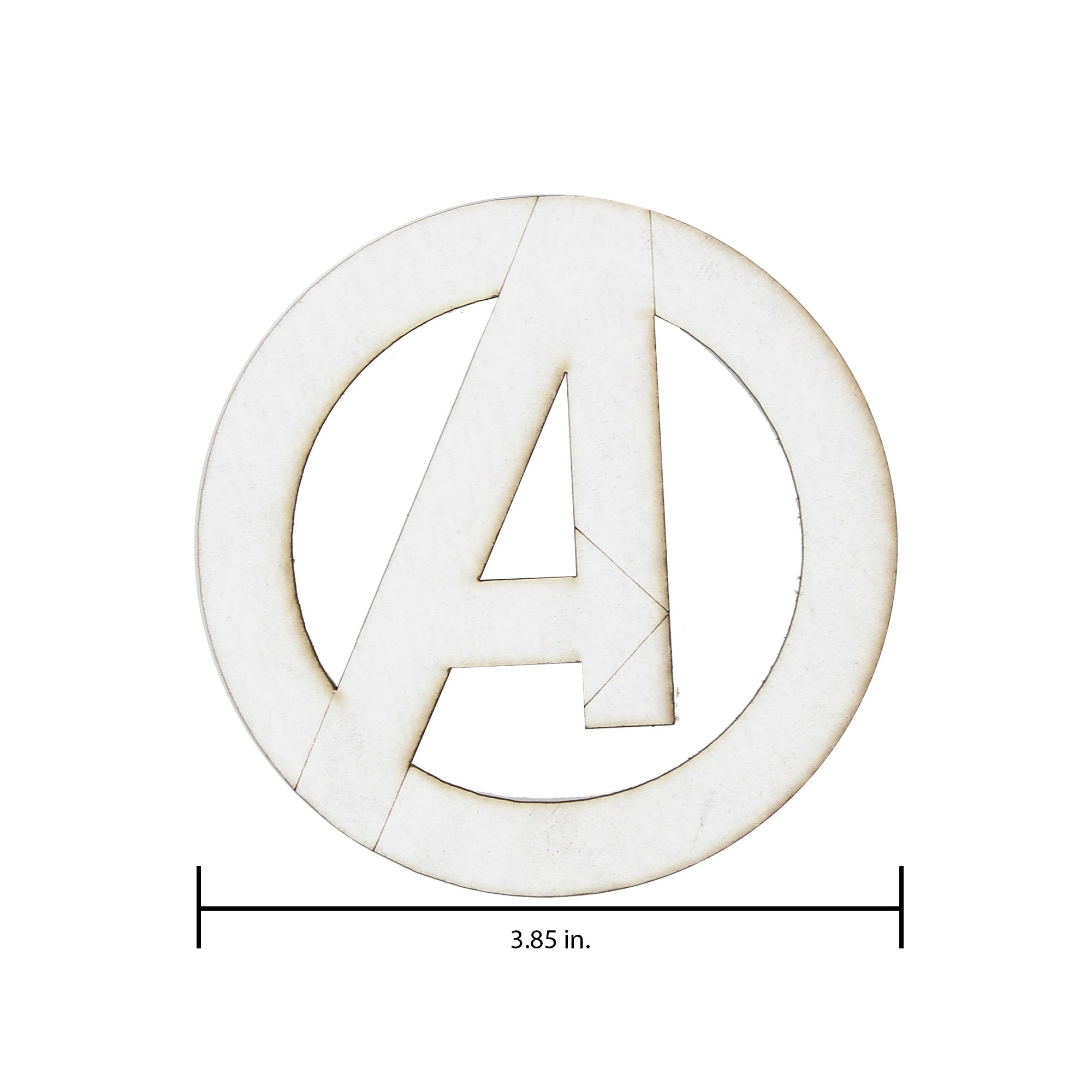 Primed Chipboard 1.5mm - Avengers Circle, Approx 3.85 x 0.7inch, 1Pc