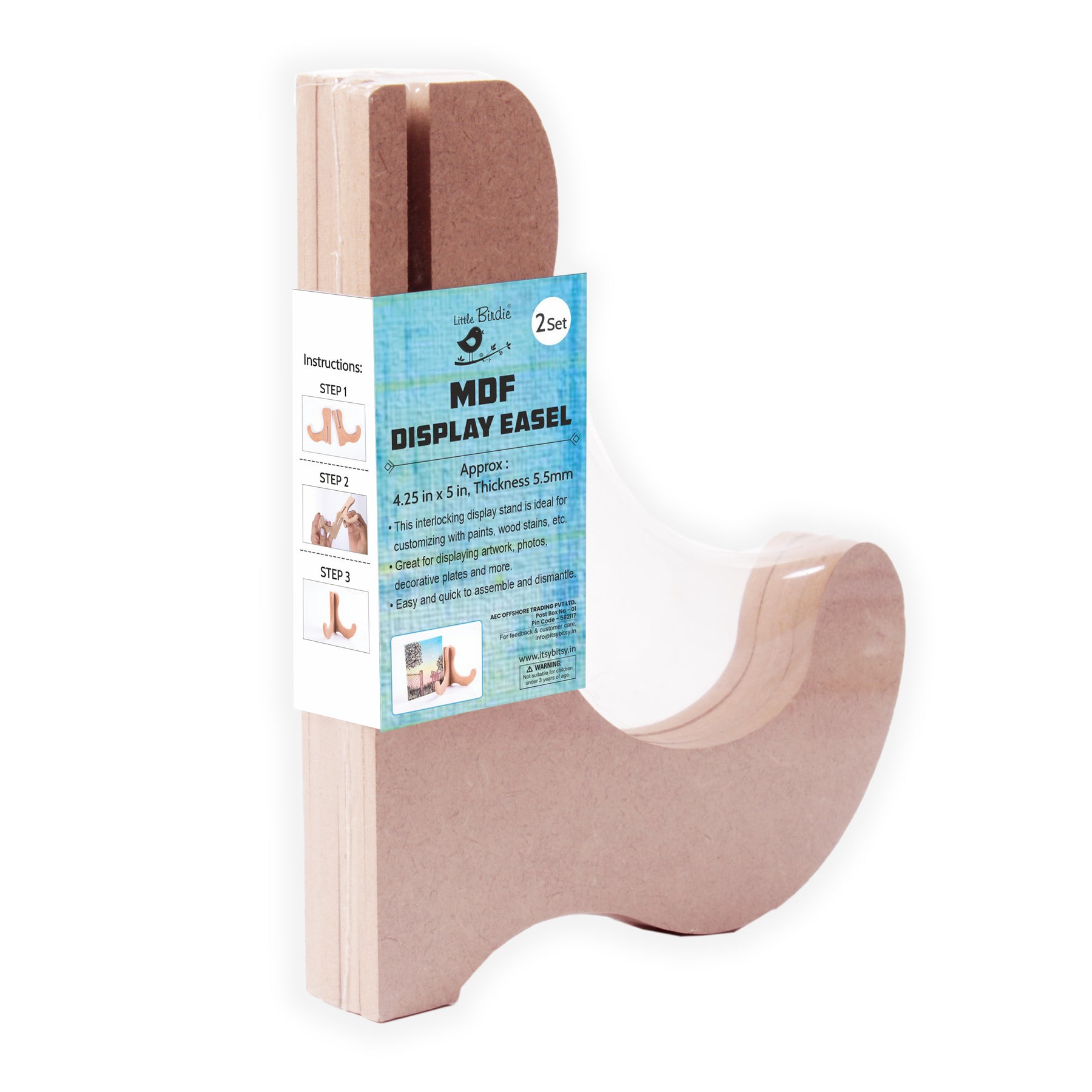 Mdf Interlocking Display Stand 4.5 X 5Inch 5.5Mm Thick Pack Of 2Pc Sw ...