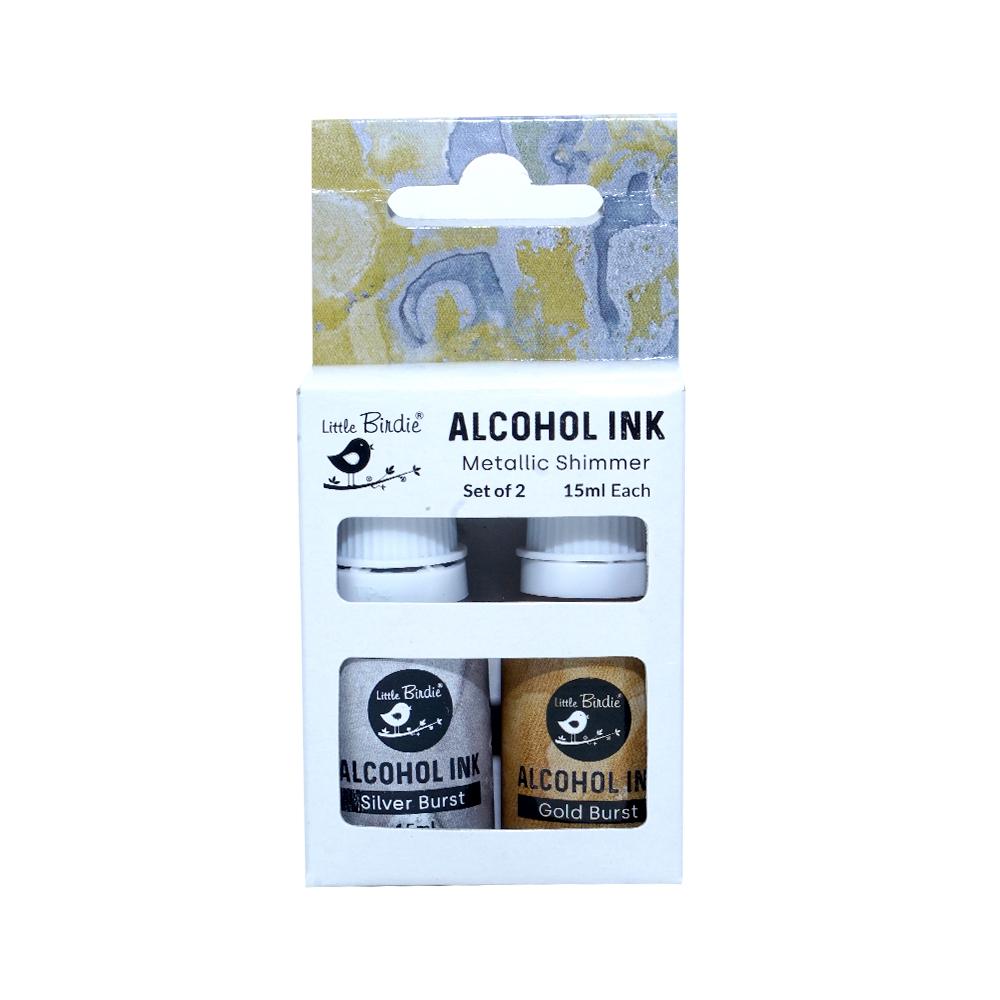 Alcohol Ink Metallic Shimmer 5Ml 2Pc Pack Lb
