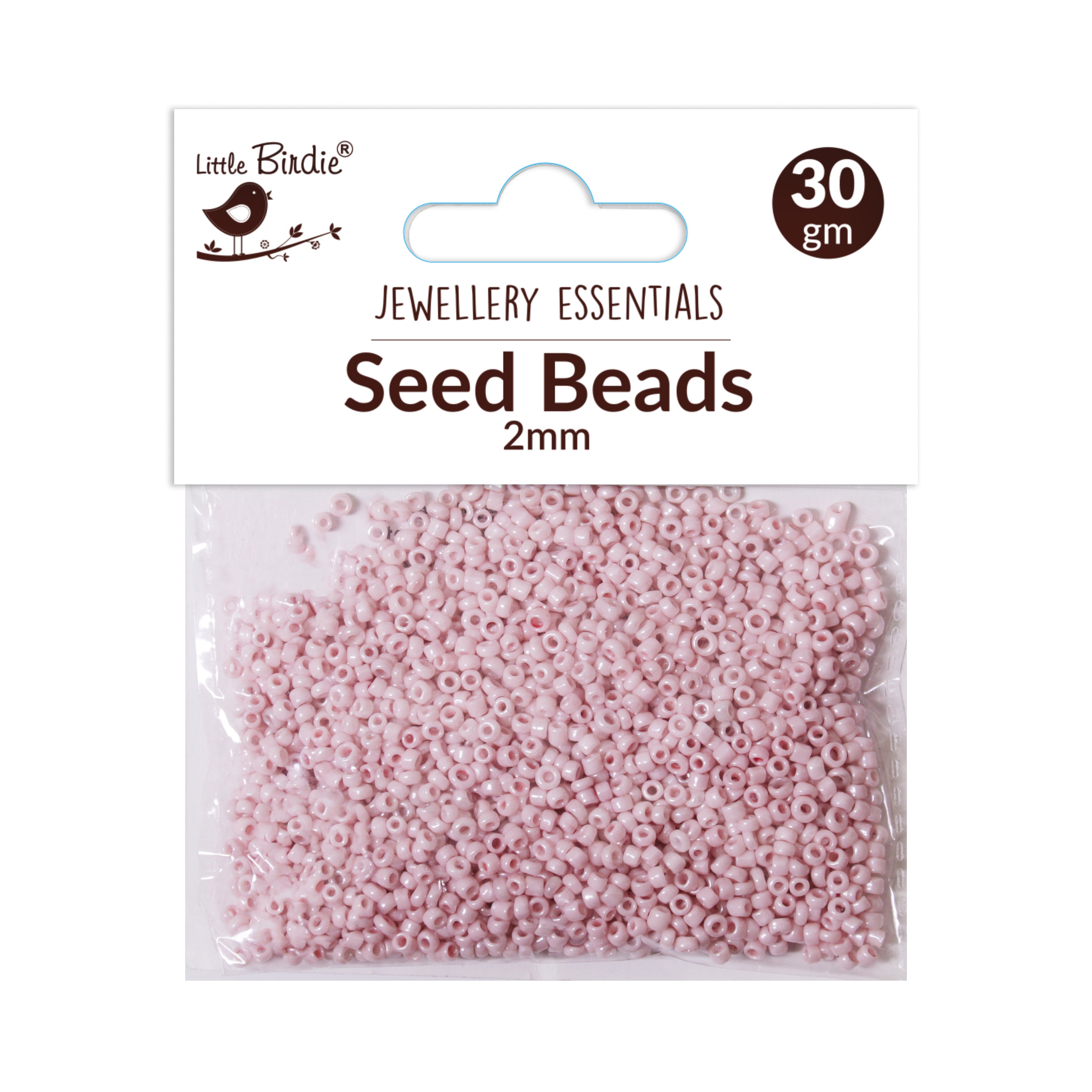 Seed Beads Baby Pink 30Gm