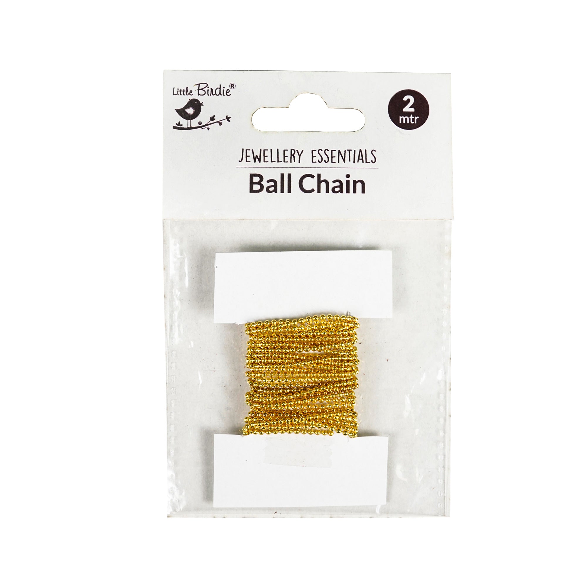Ball Chain Gold 1.5Mm 2Mtr Pbhc Lb