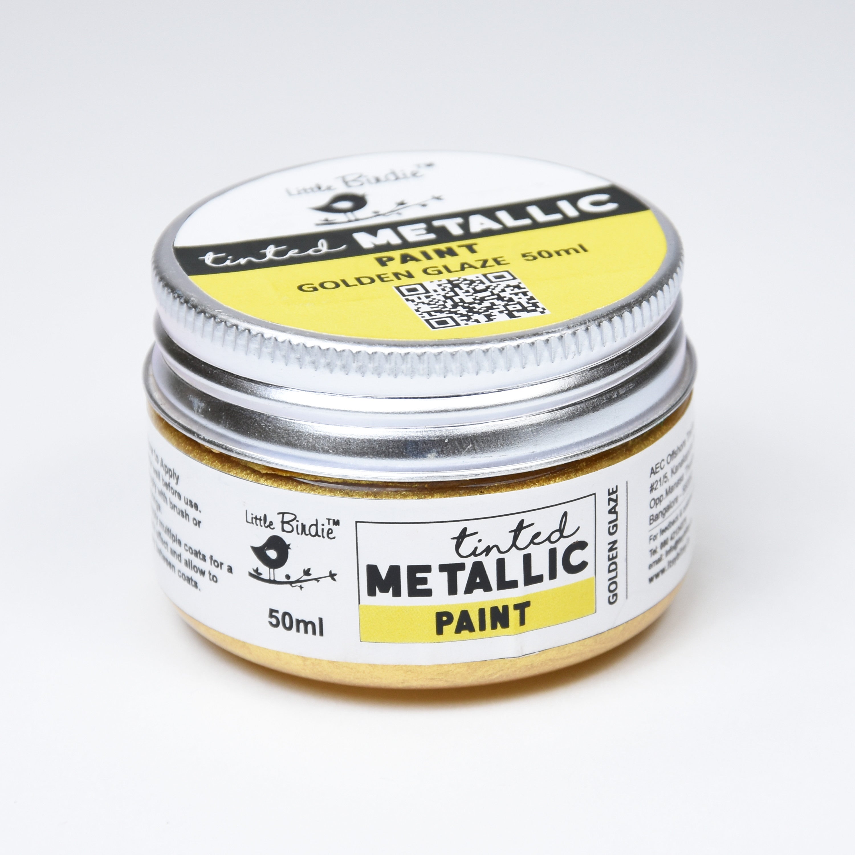 Tinted Metallic Paint Golden Glaze 50Ml Bottle Lb - VC