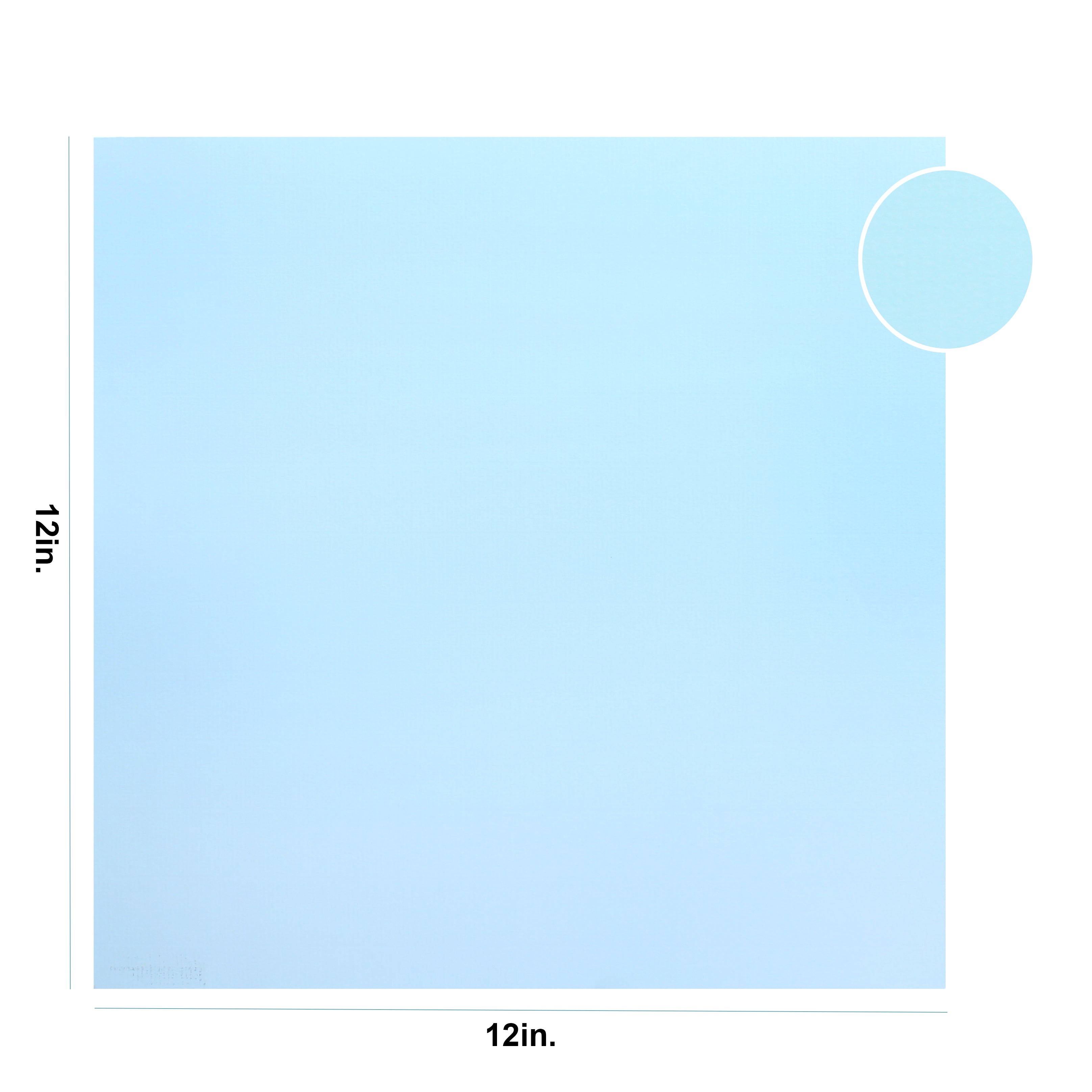 Card Stock Matte Embossed 220Gsm 12Inch X 12Inch Texture Paper Blue  1Sheet Lb