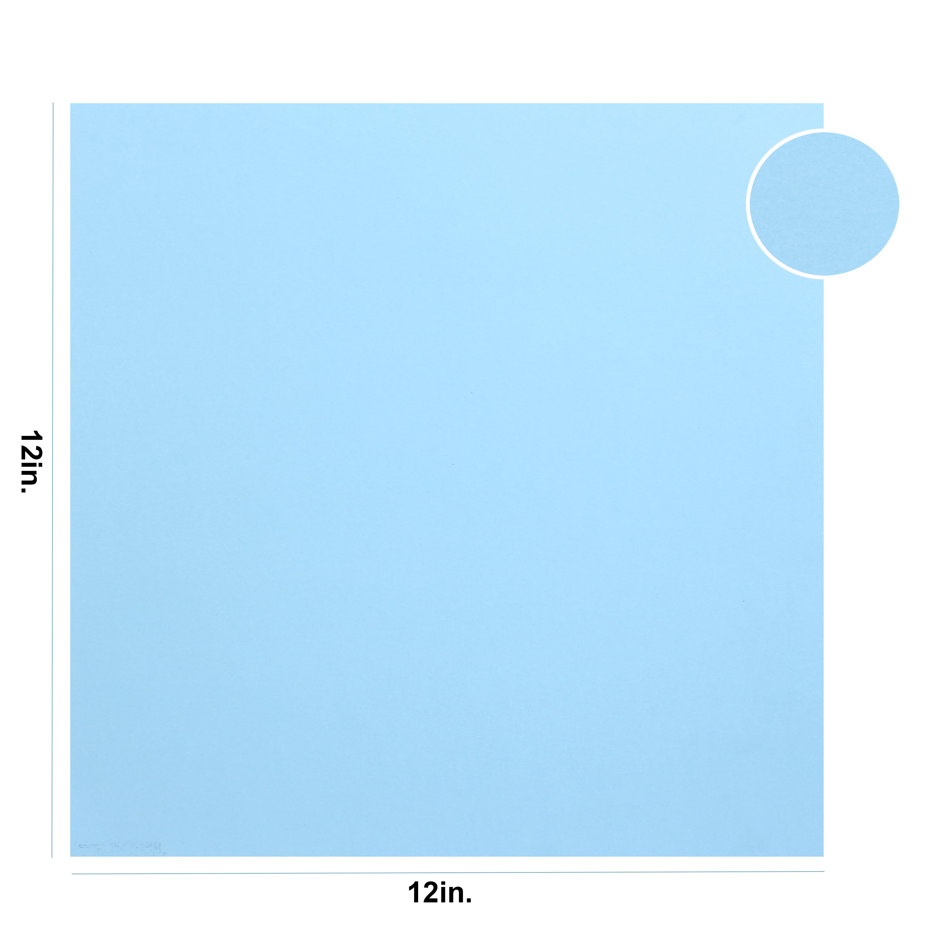 Card Stock 220Gsm 12Inch X 12Inch Powder Blue 1Sheet Lb