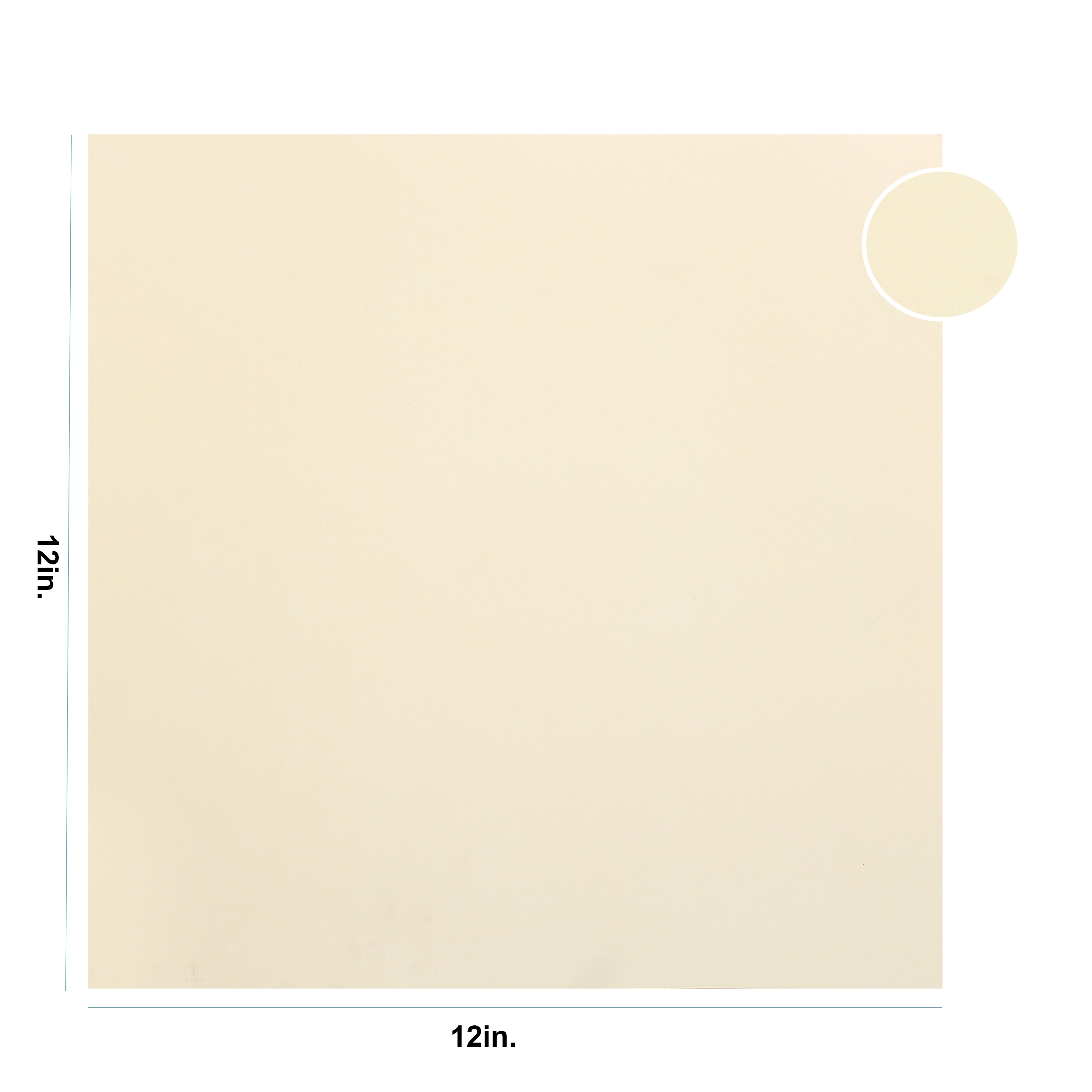 Card Stock 220Gsm 12Inch X 12Inch Cream 1Sheet Lb